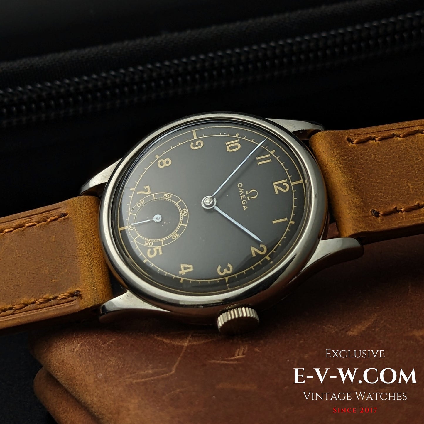86 years old  elegant pre-war sector-dial “Calatrava-style” Omega 26.5SOBT2 / Vinatge 1939 / Serviced