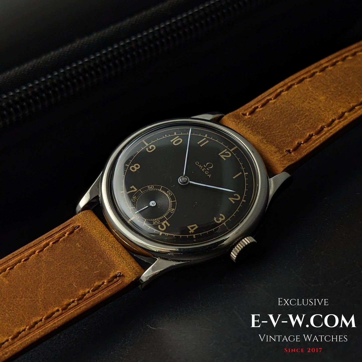 86 years old  elegant pre-war sector-dial “Calatrava-style” Omega 26.5SOBT2 / Vinatge 1939 / Serviced