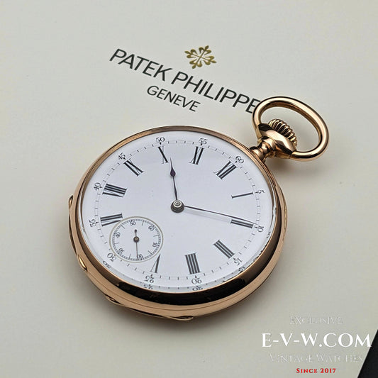 Early Antique 146 years old Patek Philippe 18K Rose Gold / Antique 1877 /Cal.18" Lever Escapement / Patek Philippe Archives