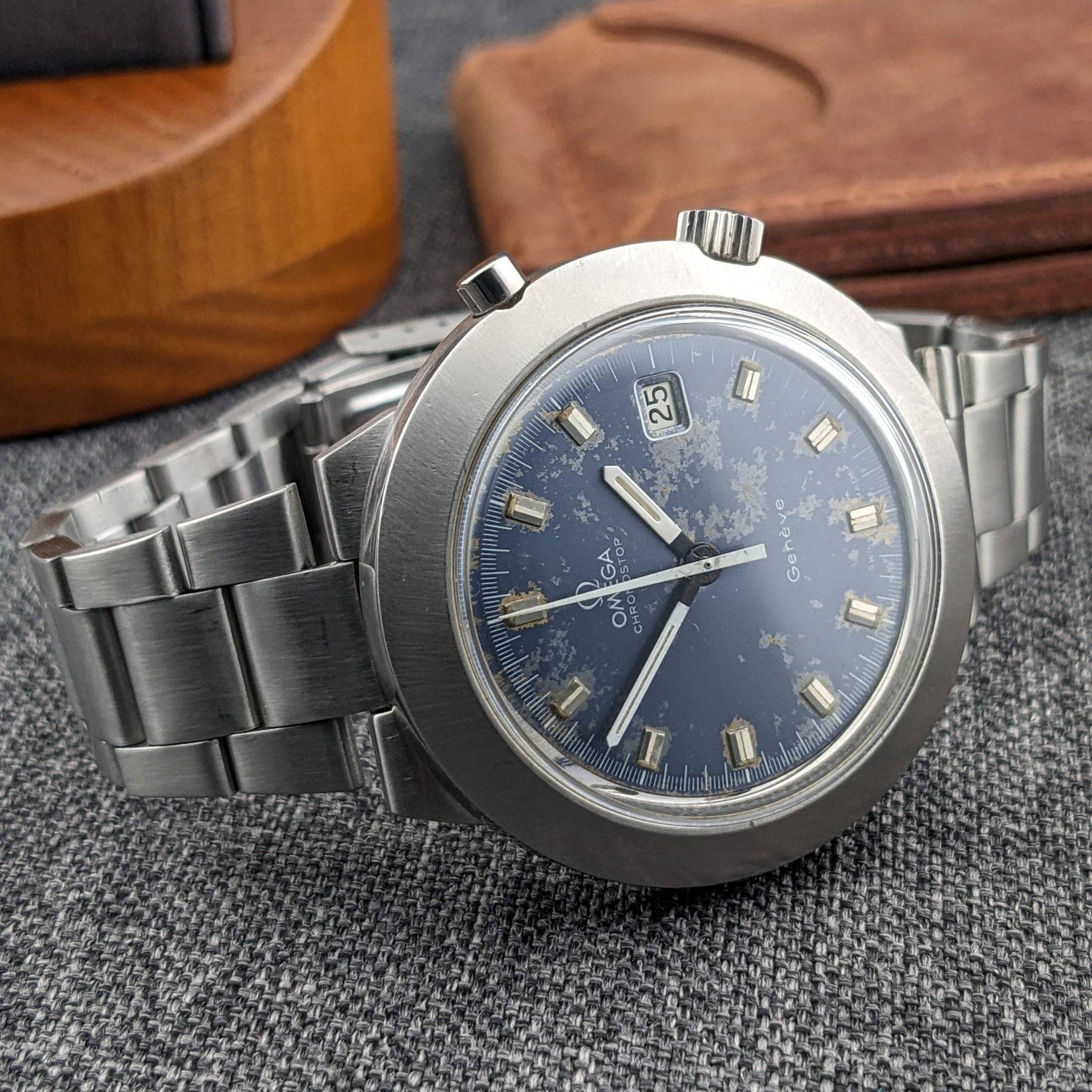 Cadran Chrono Vintage Sans Marque 29,4 Mm – Top état, Pour Restauration Horlogère