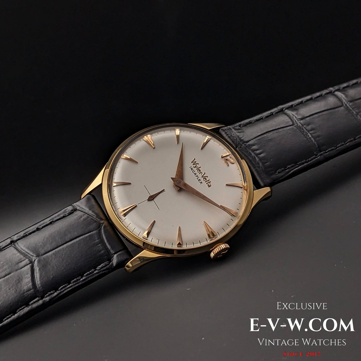 Wyler Vetta Rare Incaflex 18K Solid Gold / Cal 32 / Vintage 1960s