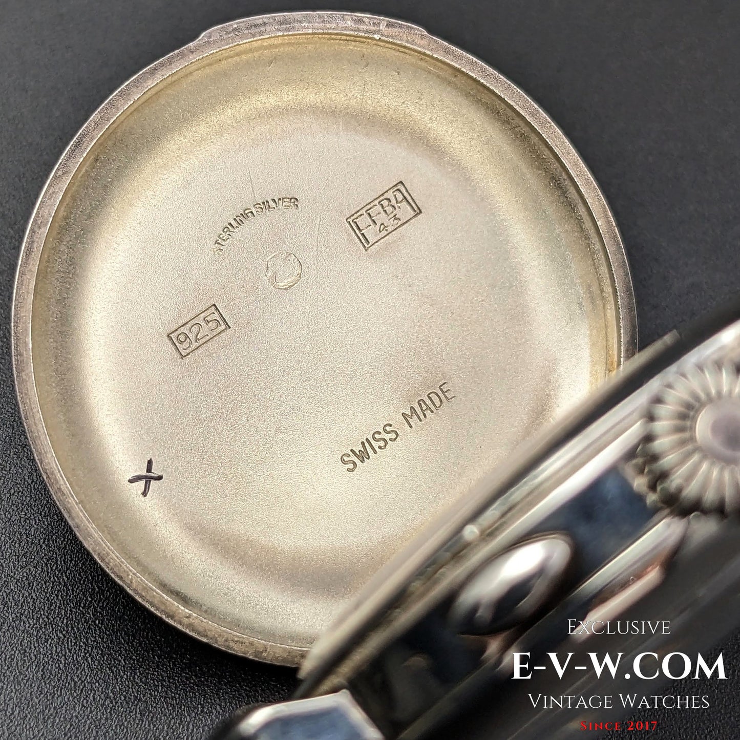 RARE 1987 Eberhard Chronographe Anniversary, Legendary Cal. 310-8 14" Sterling Silver Limited Edition/ Jumbo 38mm
