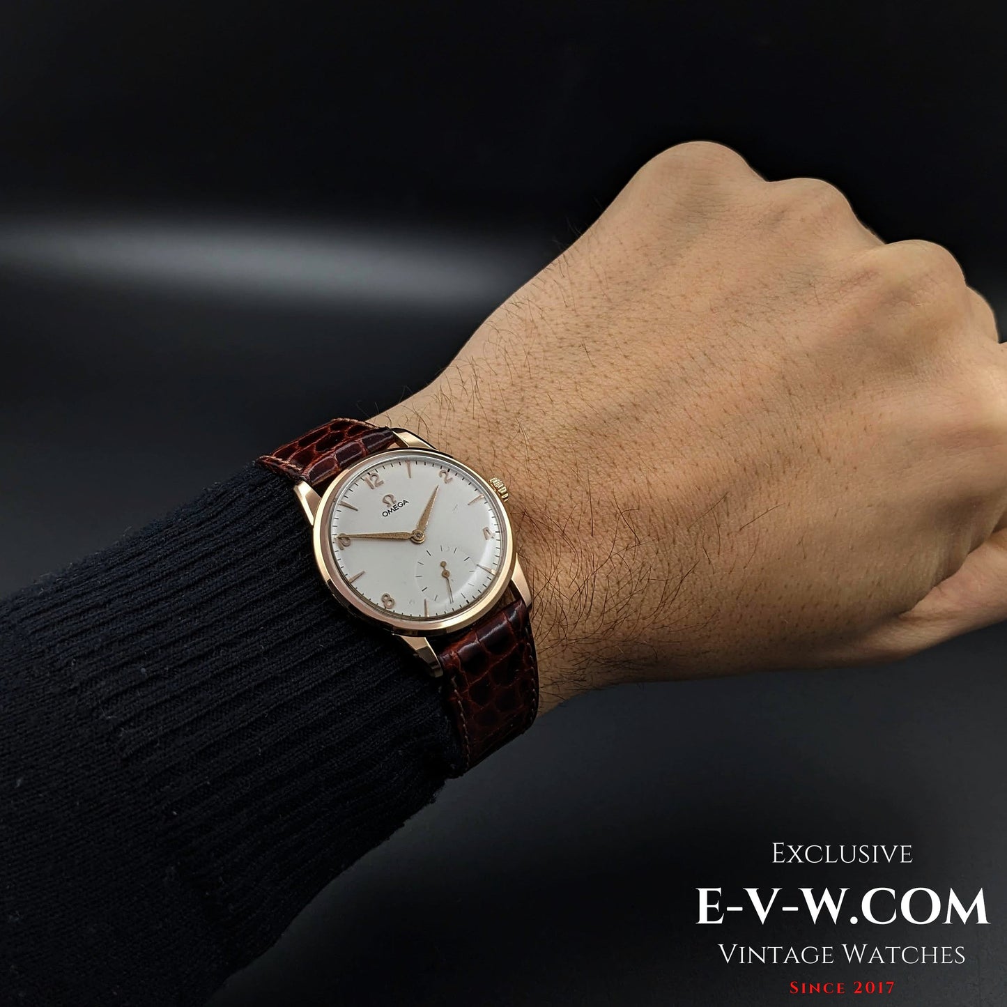 Omega Gold Plaque  / Ref 2605 / cal. 265 (30T2) Vintage 1954