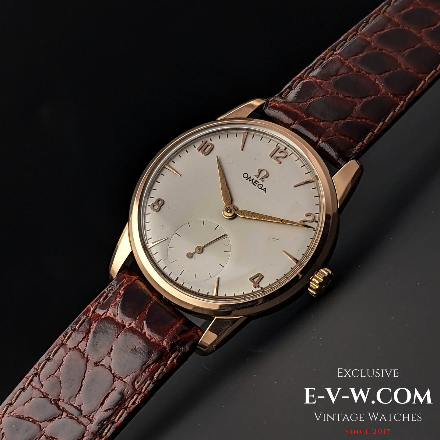 Omega Gold Plaque  / Ref 2605 / cal. 265 (30T2) Vintage 1954