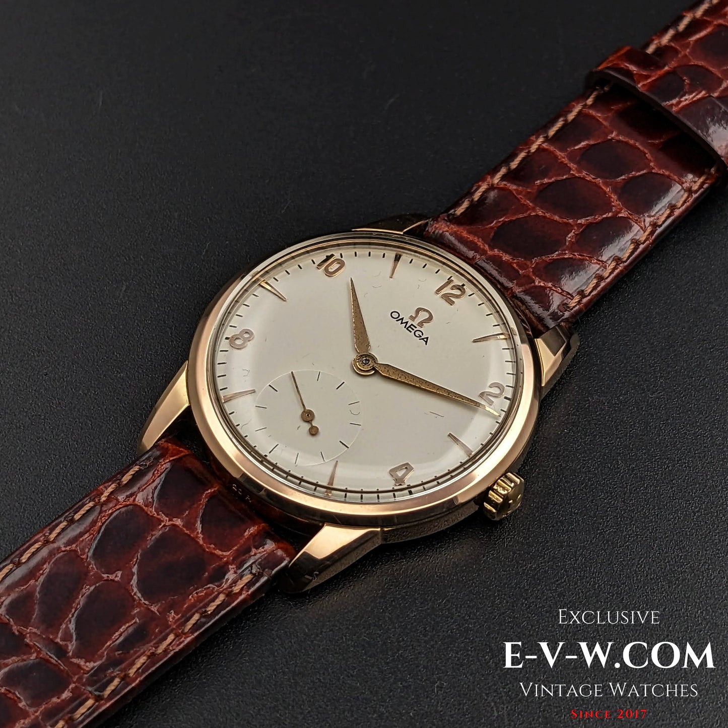 Omega Gold Plaque  / Ref 2605 / cal. 265 (30T2) Vintage 1954