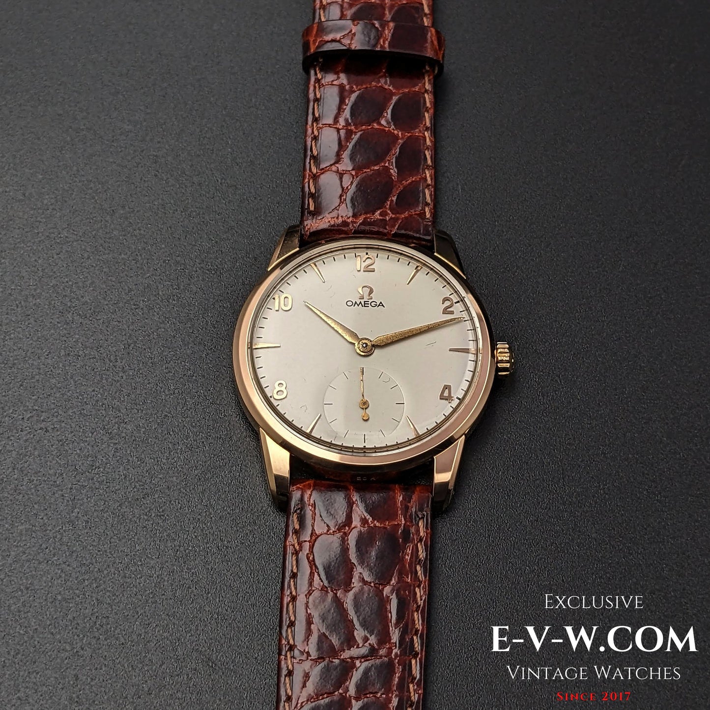 Omega Gold Plaque  / Ref 2605 / cal. 265 (30T2) Vintage 1954