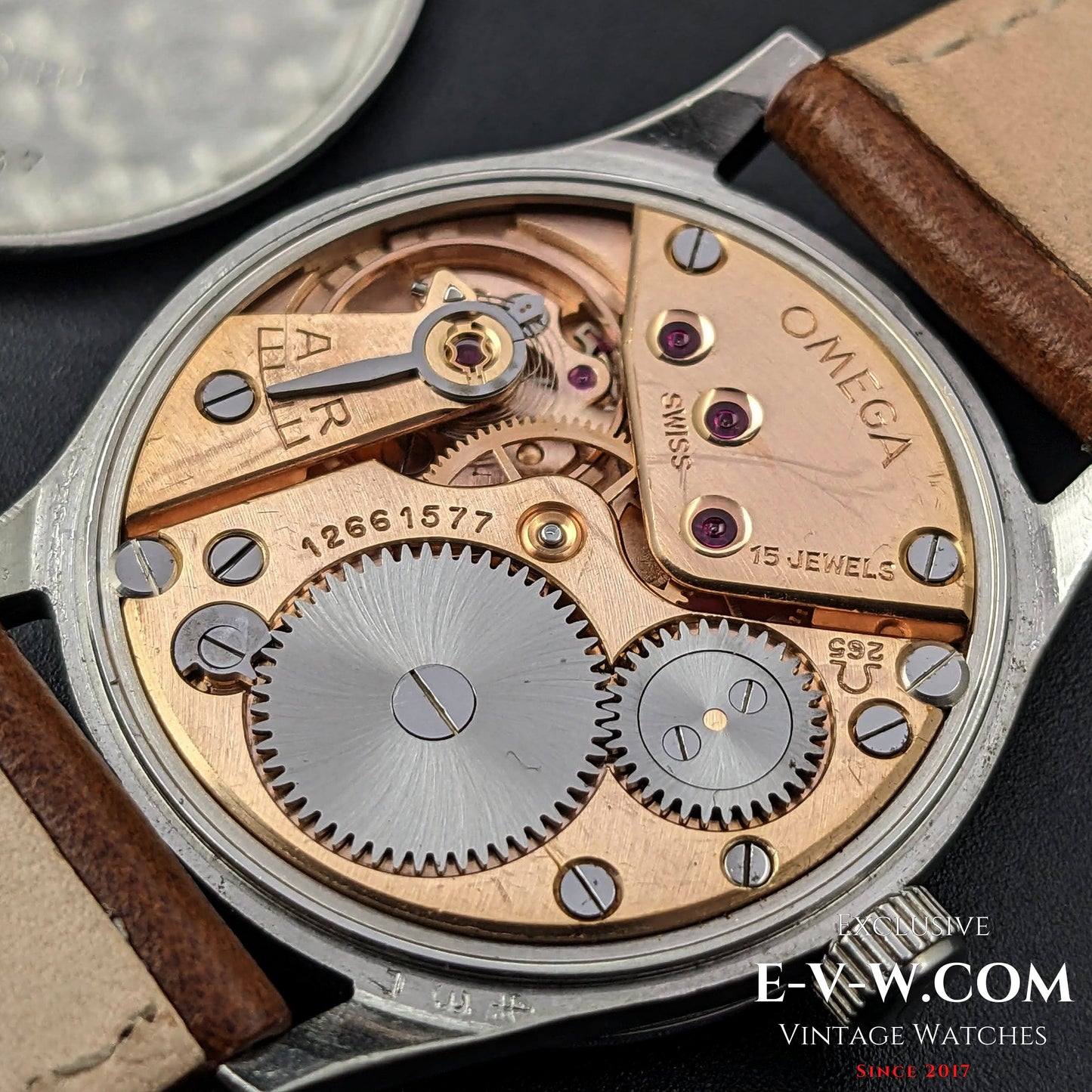 Omega Sector Dial / Ref 30T2 / Cal 265 (30T2 family) / Rare Dennison Case / Vintage 1950