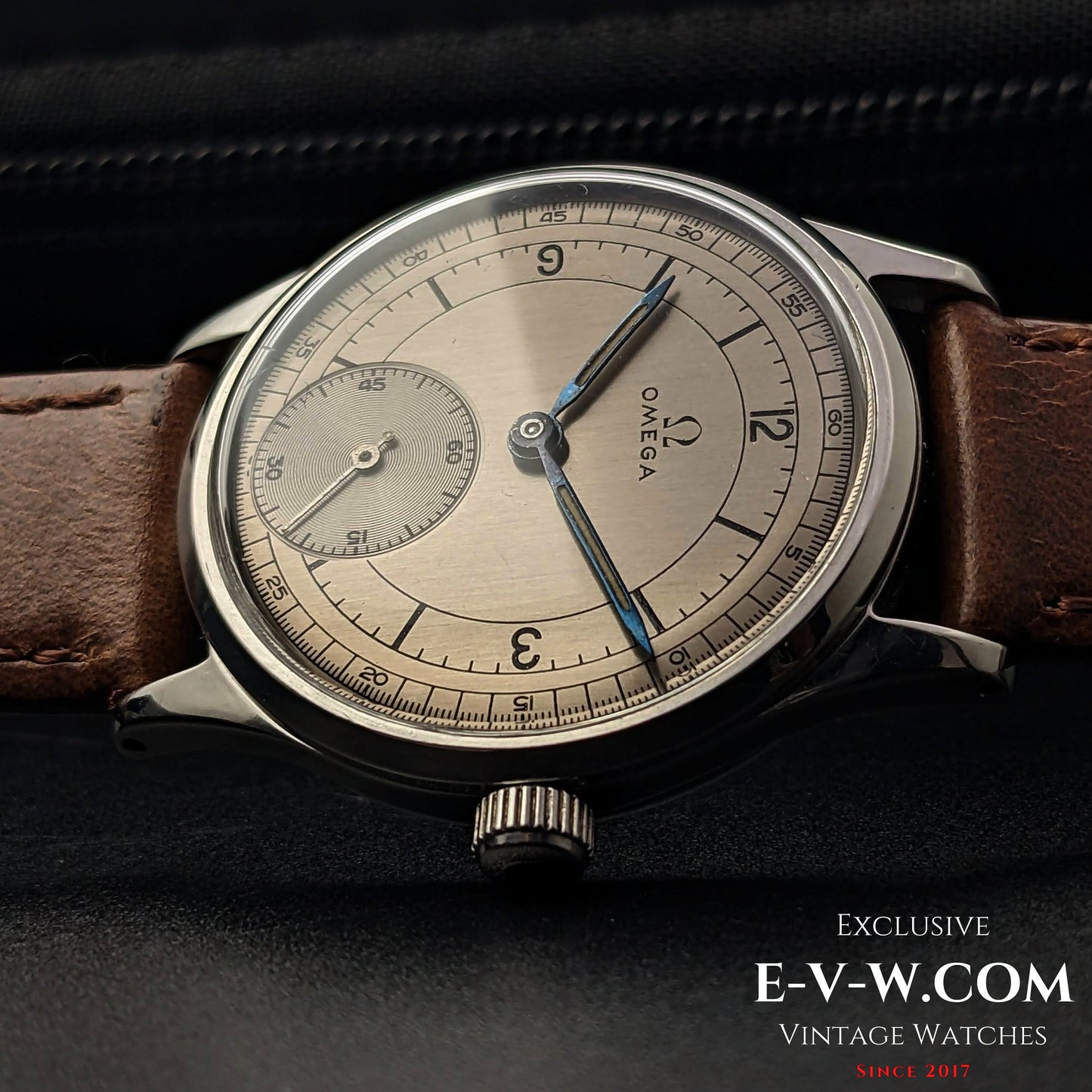 Omega Sector Dial / Ref 30T2 / Cal 265 (30T2 family) / Rare Dennison Case / Vintage 1950