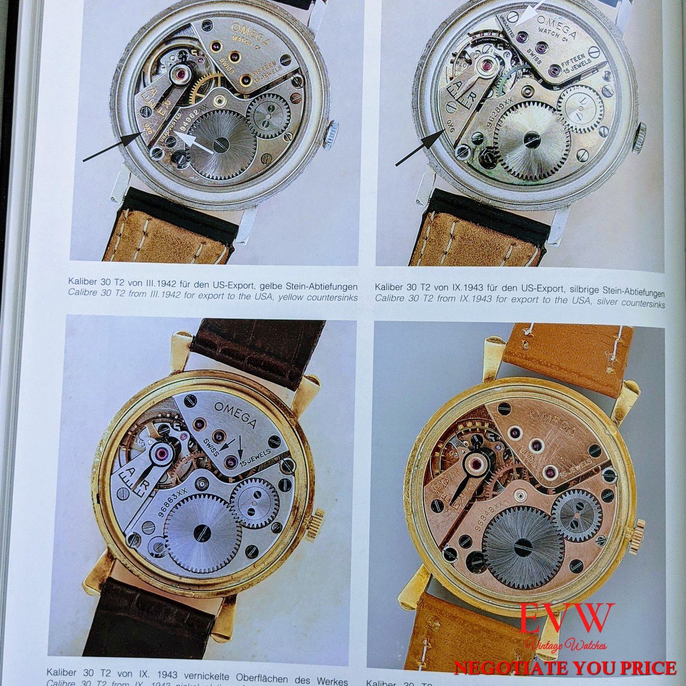 Omega WWII / Cal 30T2 / Vintage 1944 / Ref 2317-6 / Fully Serviced