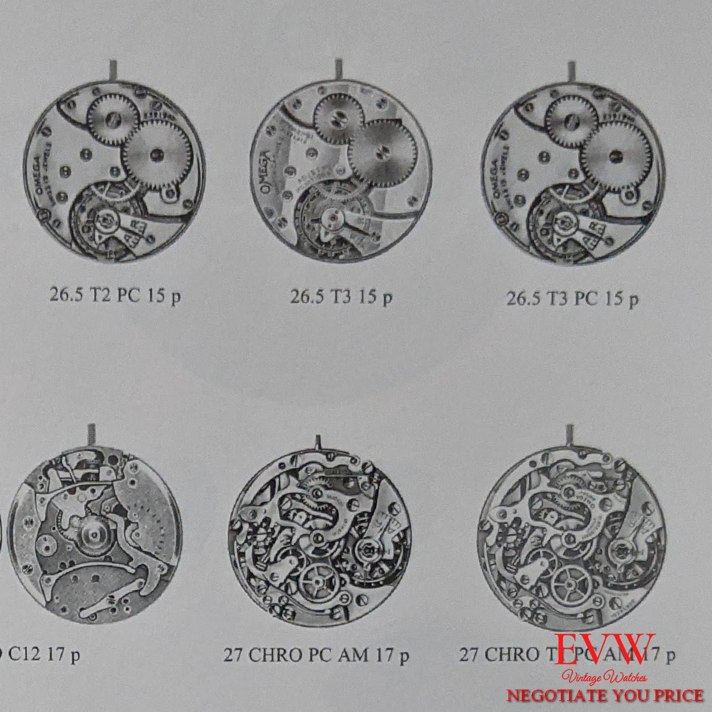 Antique 1929 Omega Watch / cal.26.5 SOB T2