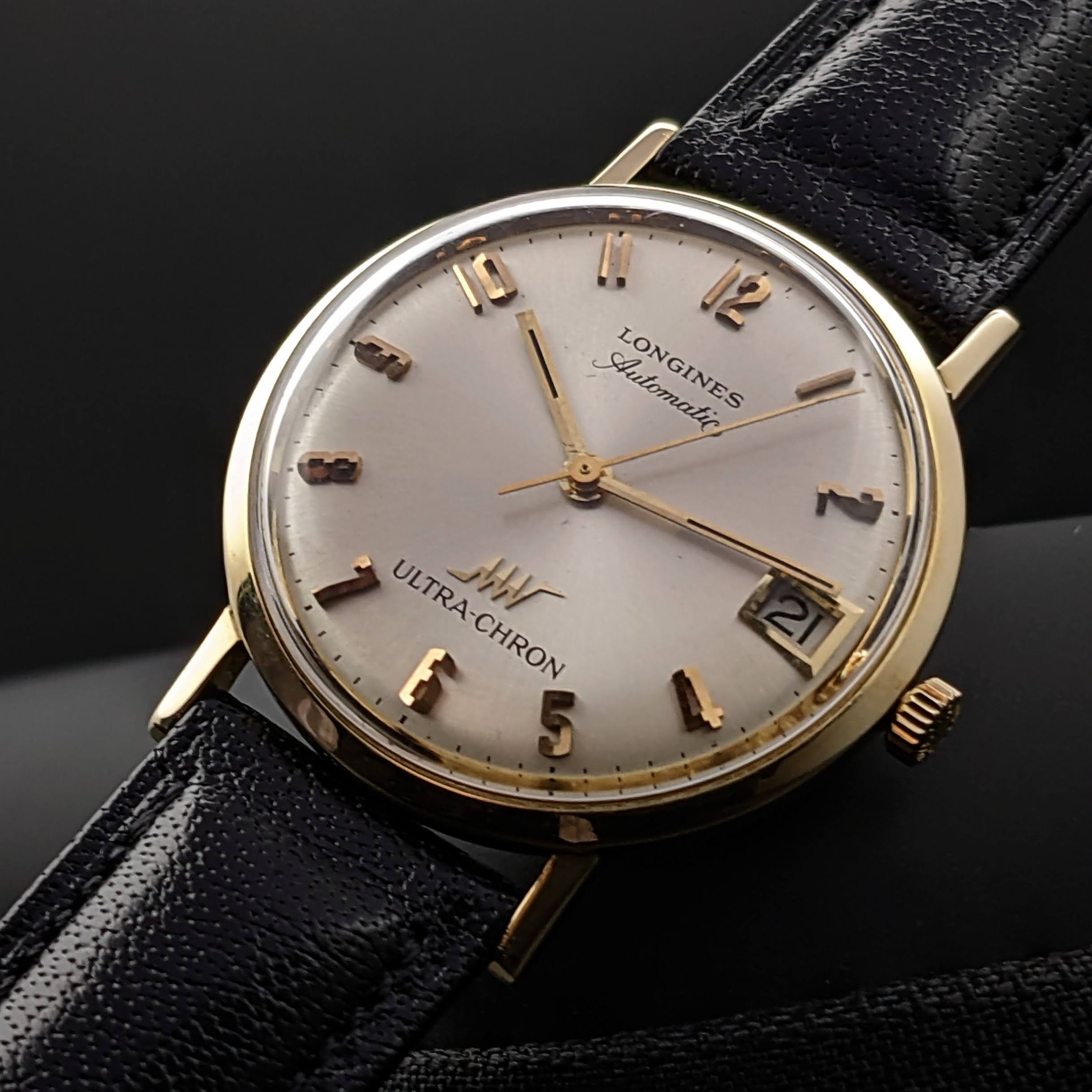 Mens Longines Ultra-Chron 14K Gold – Exclusive Vintage Watches