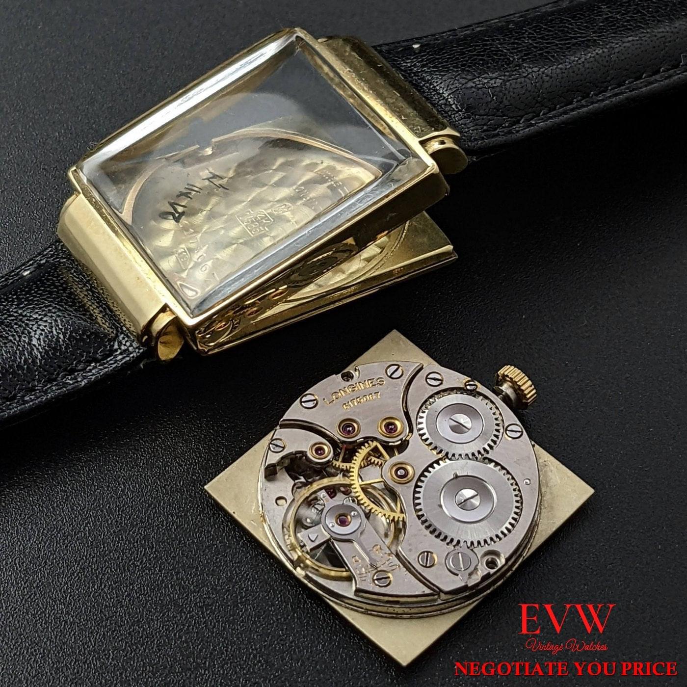Antique Longines 14k Gold from 1941 / Extract from the Longines Archives / Fully Serviced