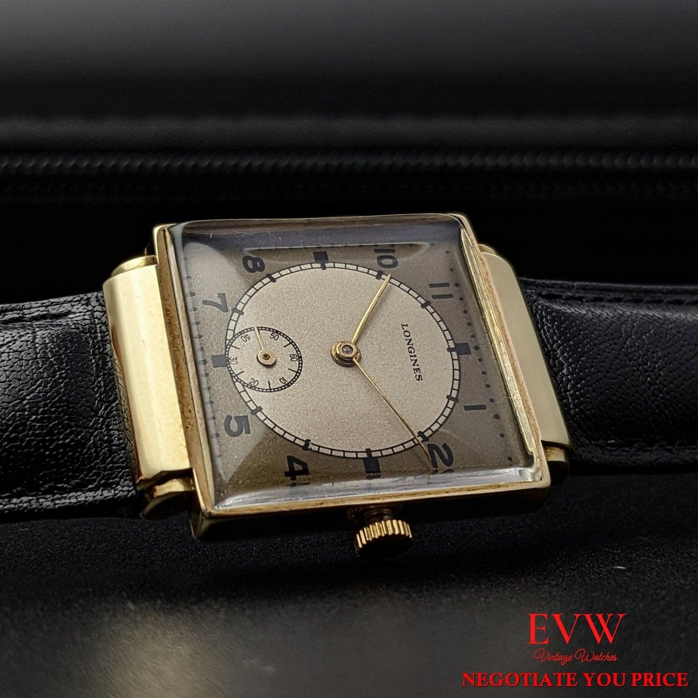 Antique Longines 14k Gold from 1941 / Extract from the Longines Archives / Fully Serviced