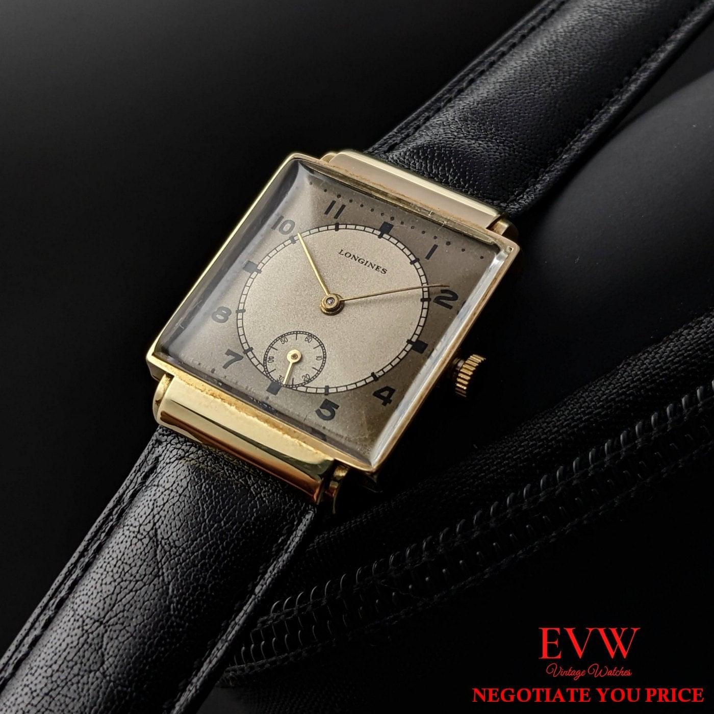 Antique Longines 14k Gold from 1941 / Extract from the Longines Archives / Fully Serviced