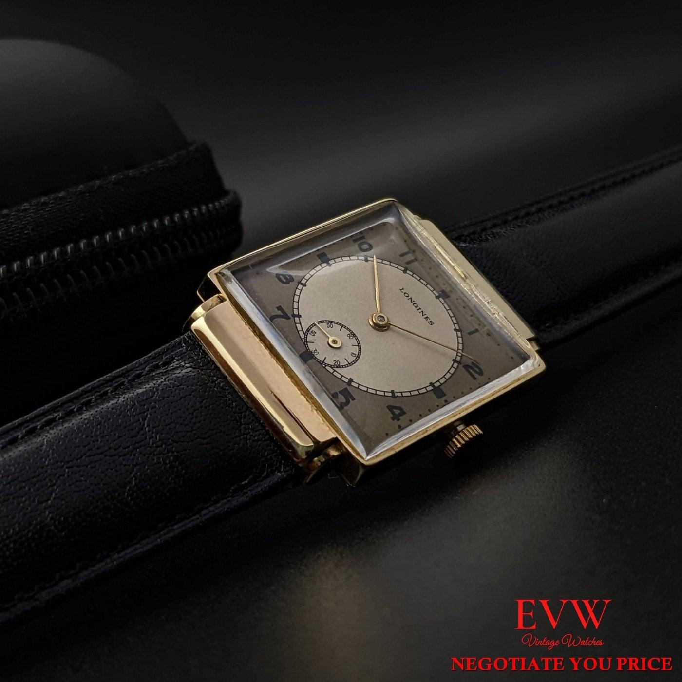 Antique Longines 14k Gold from 1941 / Extract from the Longines Archives / Fully Serviced