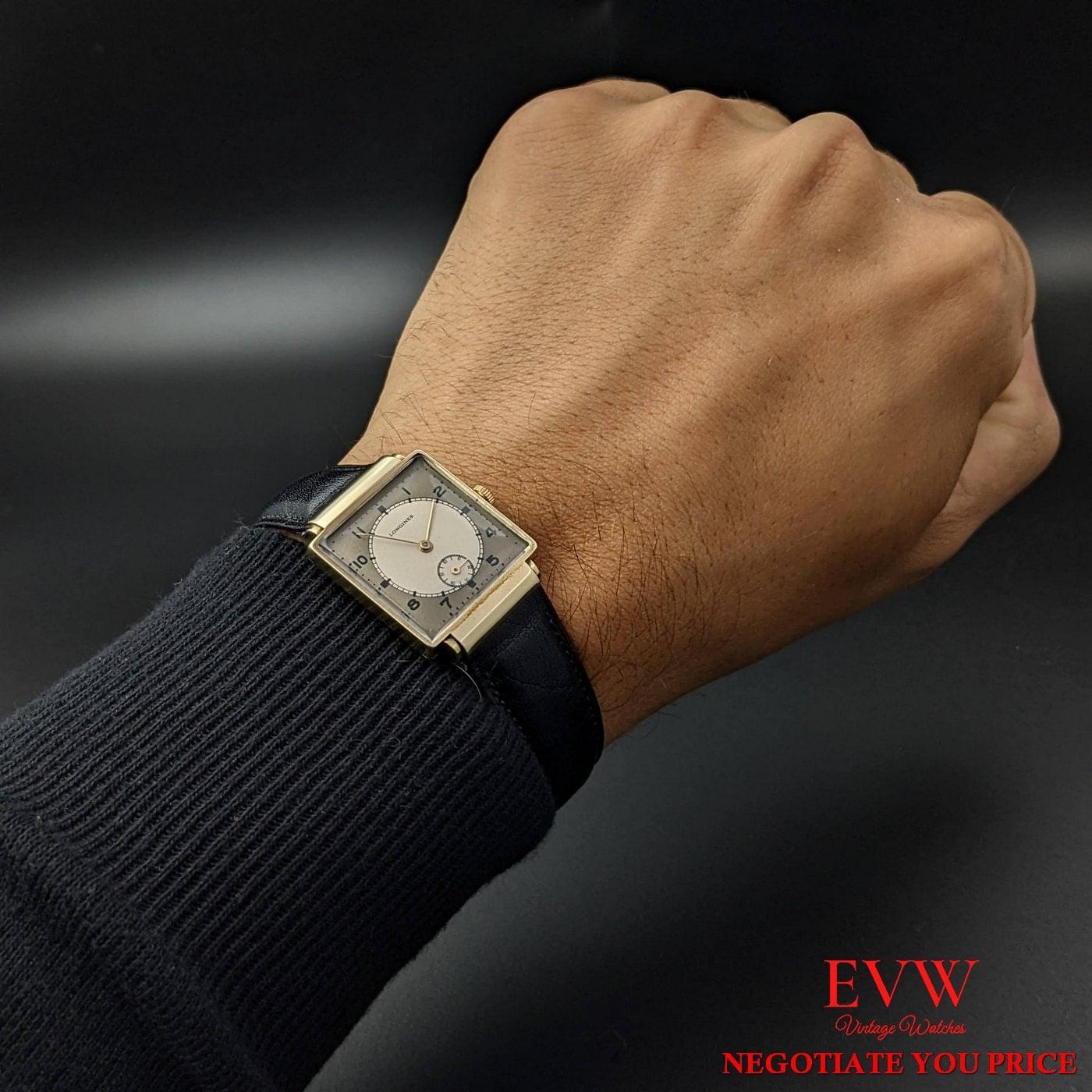 Antique Longines 14k Gold from 1941 / Extract from the Longines Archives / Fully Serviced