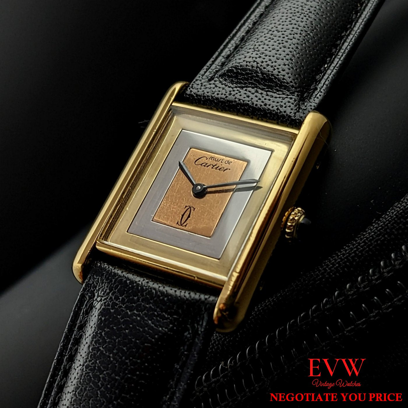 Cartier Tank Must De Paris VERMEIL – Exclusive Vintage Swiss Watches