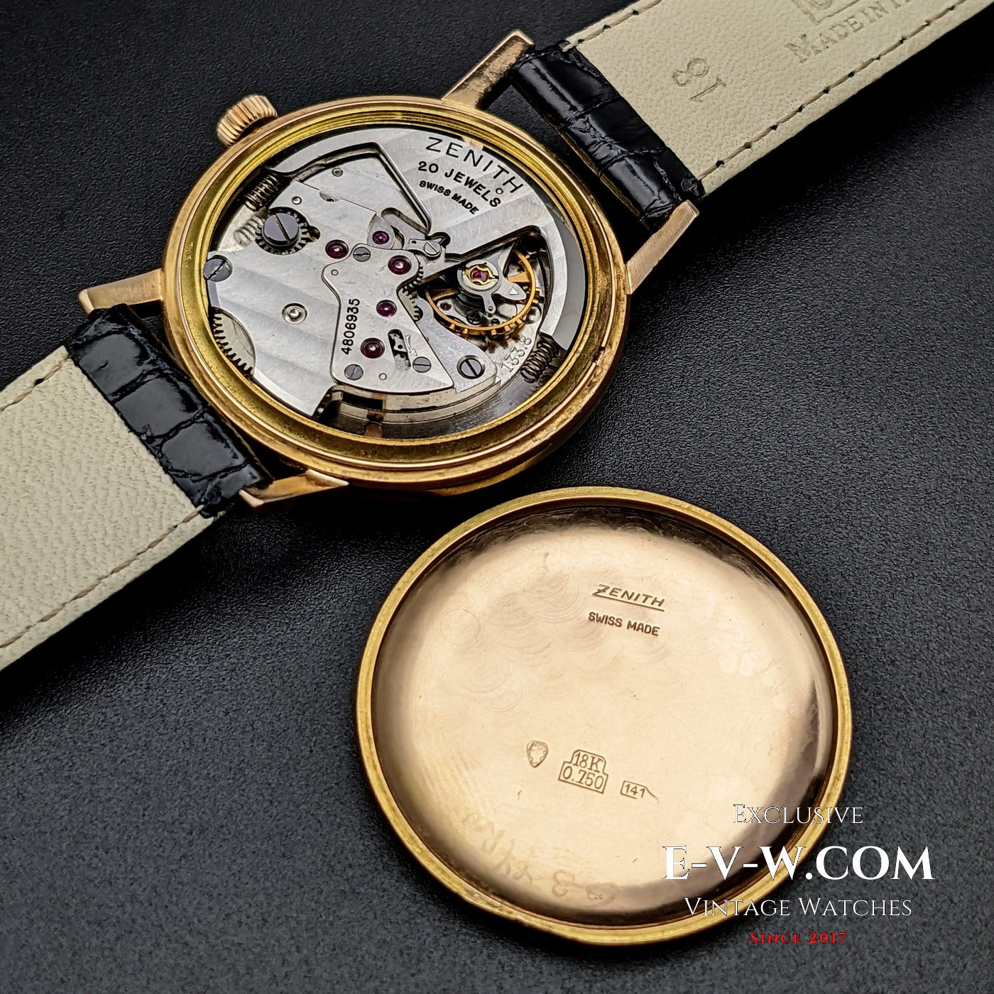 Vintage 1960 Zenith Bumper Automatic / 18K Pink Gold - Cal. 133.8 / Fully Serviced