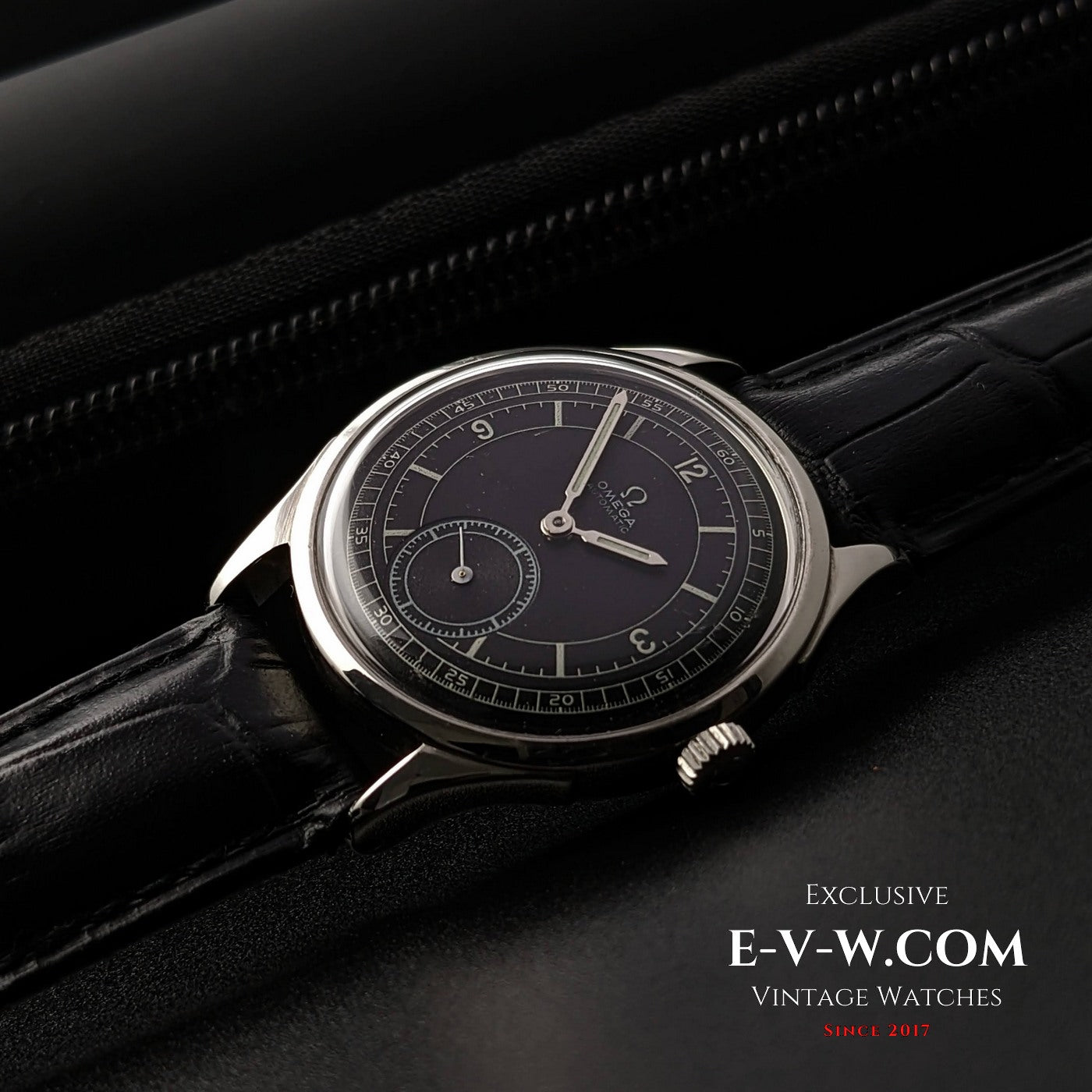 Omega Bumper Automatic Vintage 1935/ Black Dial / cal.28.10RA PC/ Ref.2375 1 / Fully Serviced