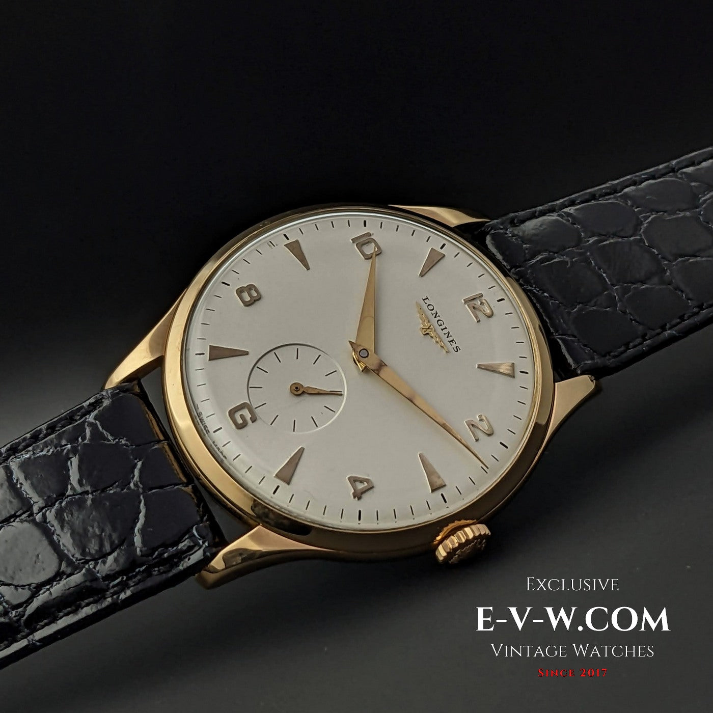 Longines 18k Gold / Jumbo Oversized 37,5 mm /  Cal 12.68Z / Vintage 1956 / Fully Serviced