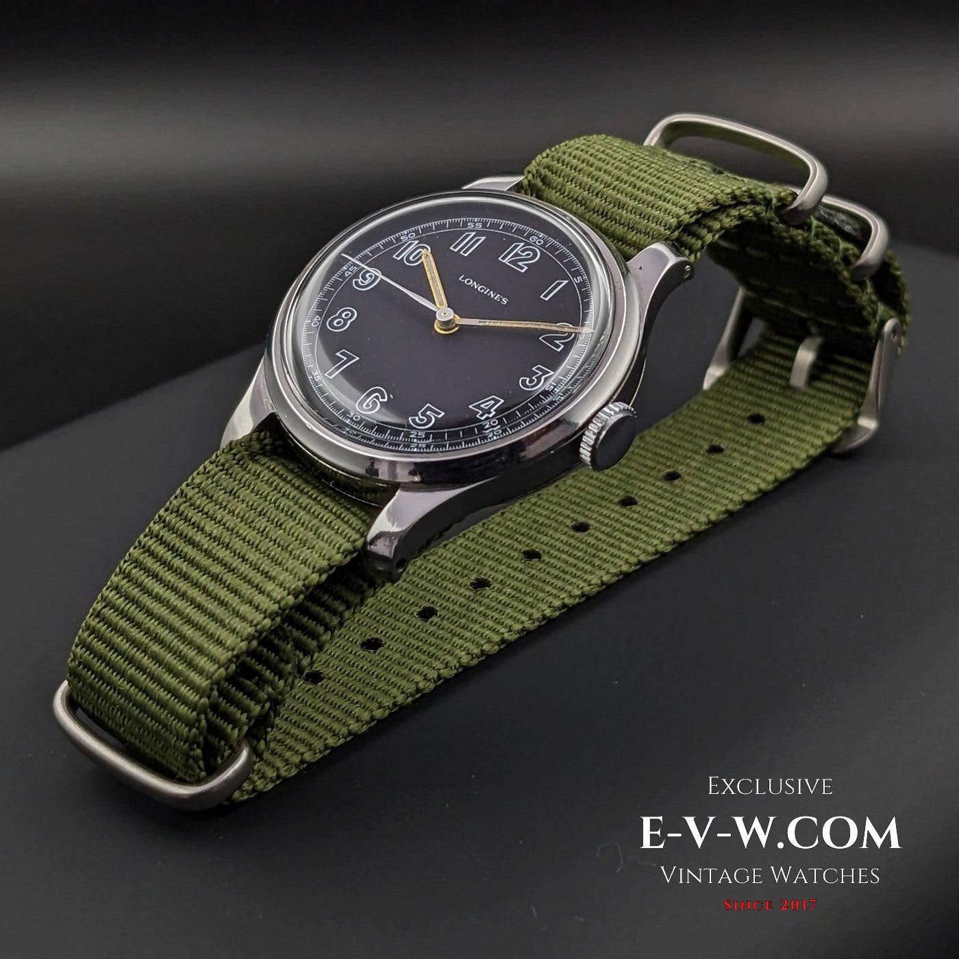 Longines Military WWII / Vintage 1940s / cal.12.68N / Fully Serviced