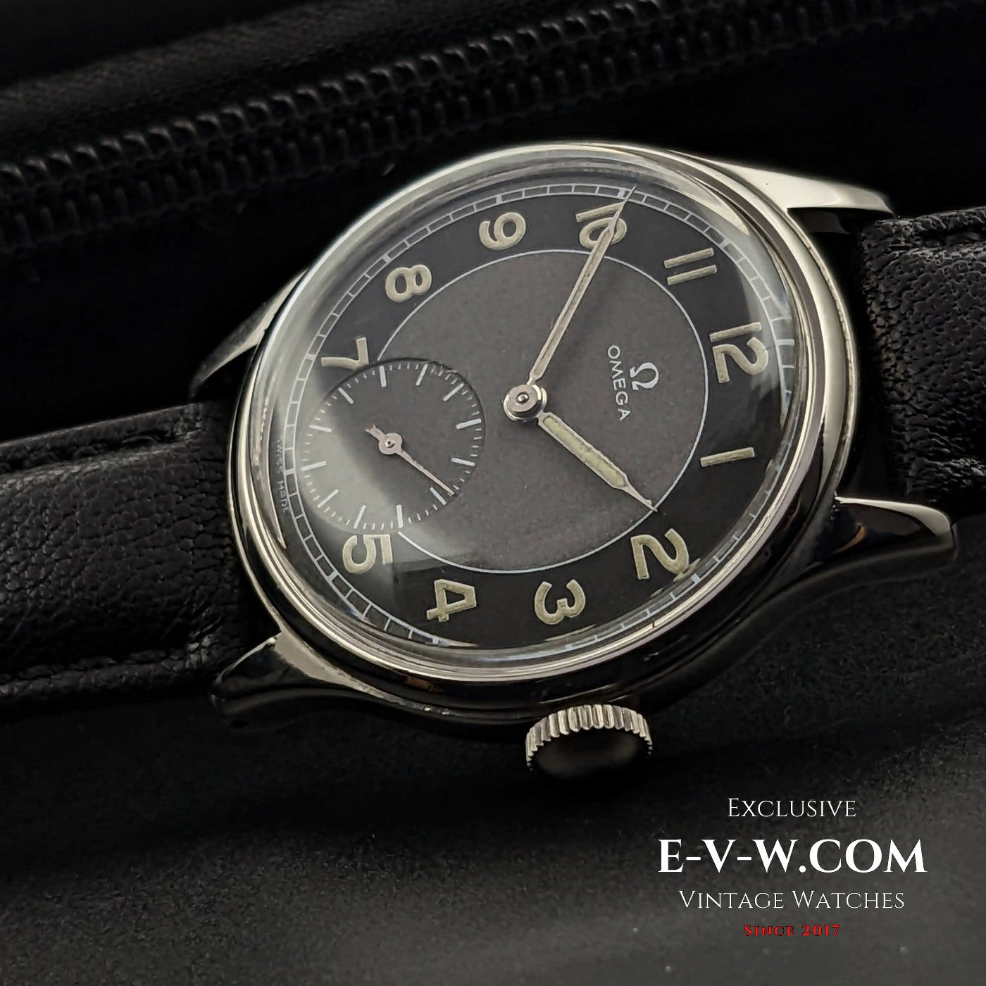 Unique Omega Suveran by Government of Sweden cal 30T2 PC / Ref. 2400 / Vintage 1944 / Fully Serviced