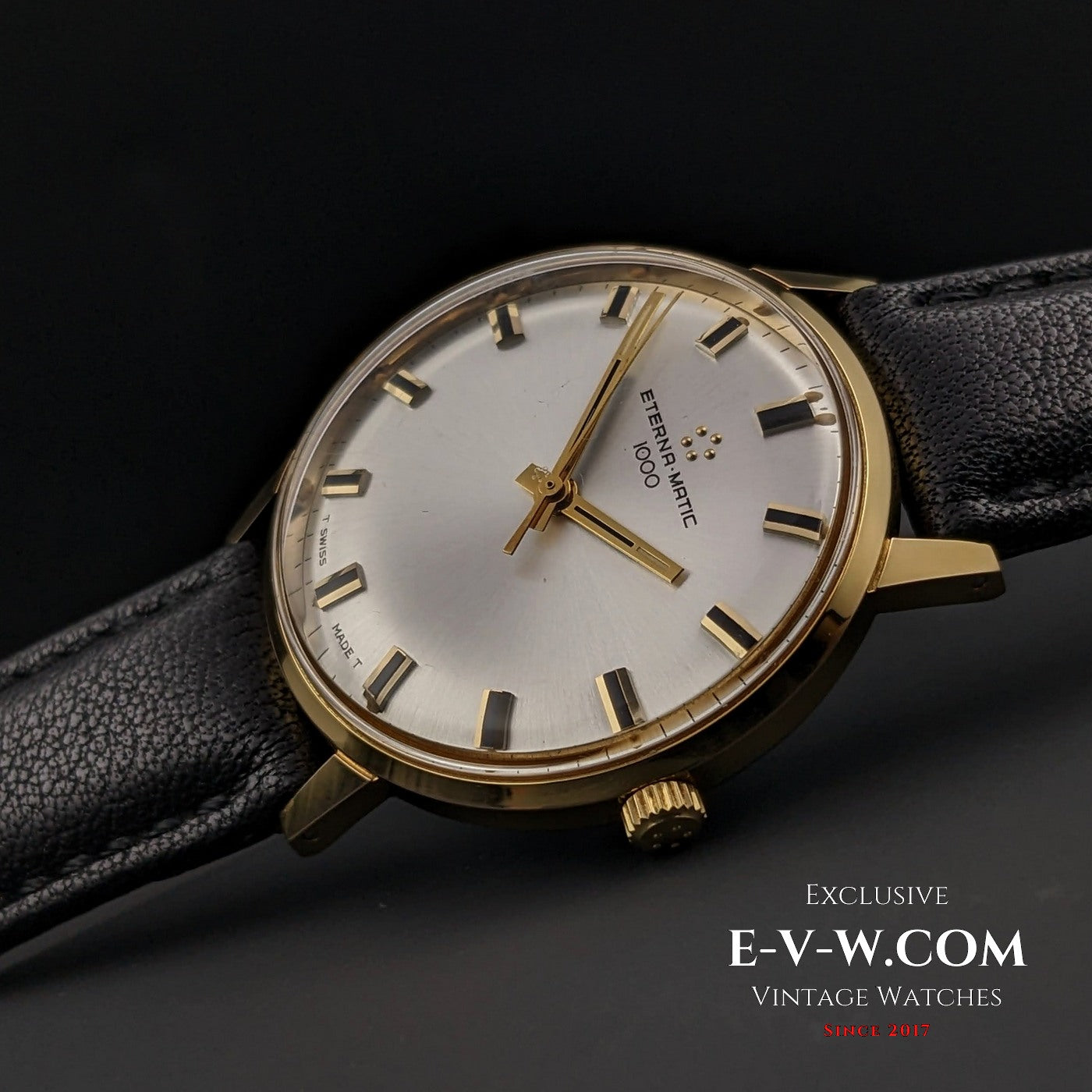 Vintage 1960's Eterna Matic 1000 Automatic with original sticker