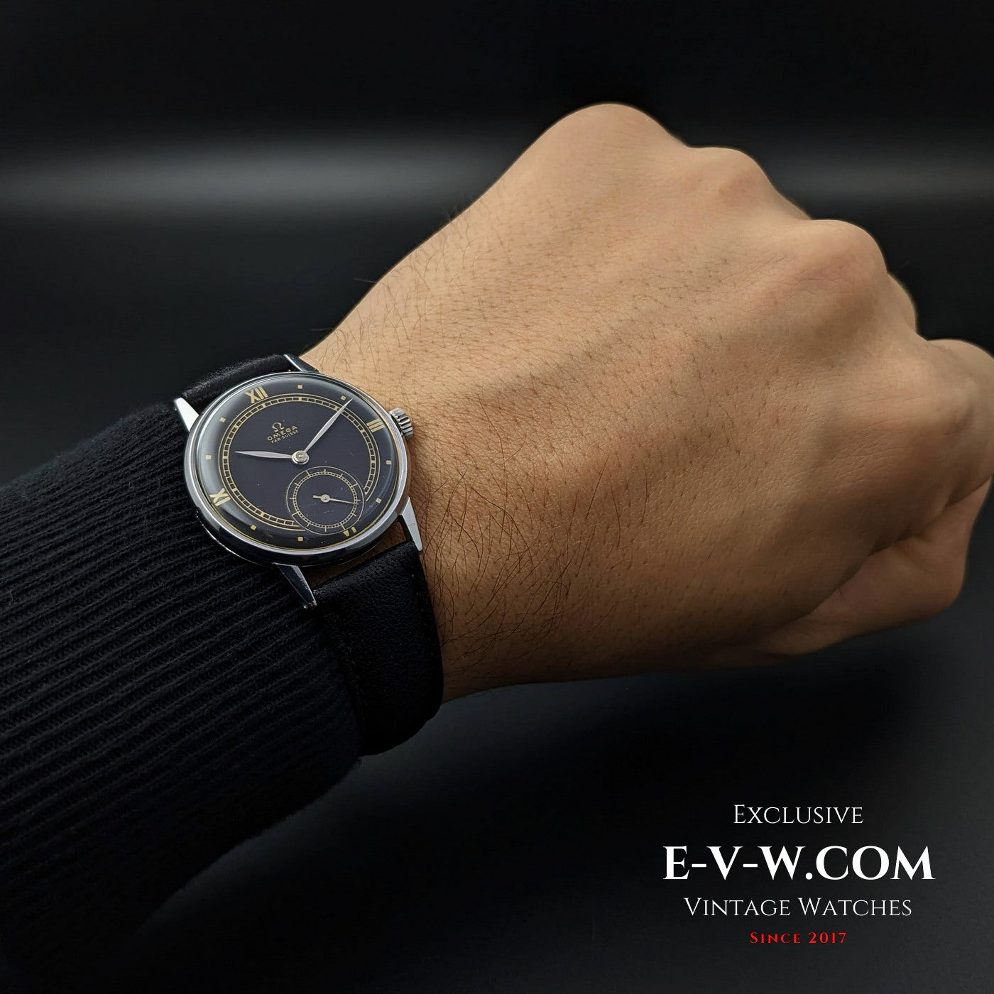 Omega Fab Suisse WWII / Cal 30T2 / Black Dial / Vintage 1944