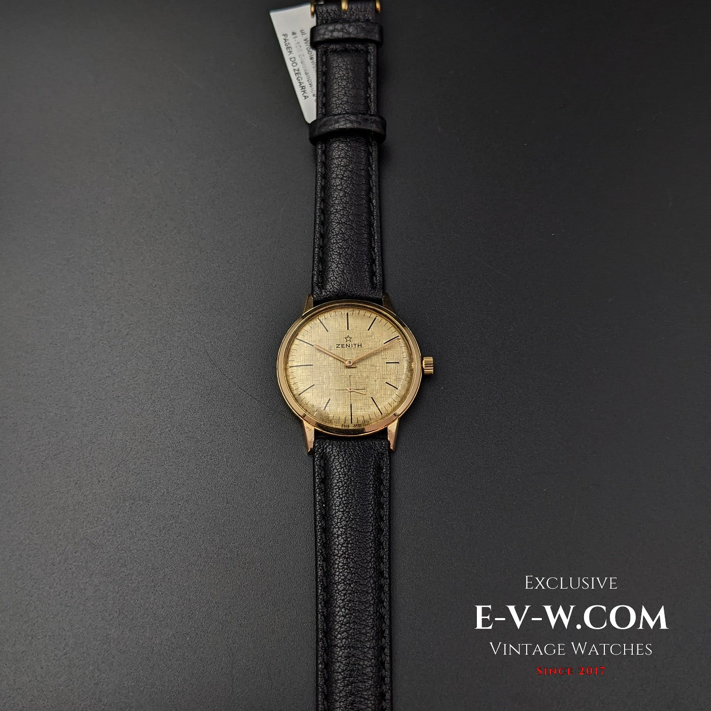 Zenith Unique 18k Sold Gold / Guilloche Dial / Cal 2531 / Vintage 1960s / Fully Serviced