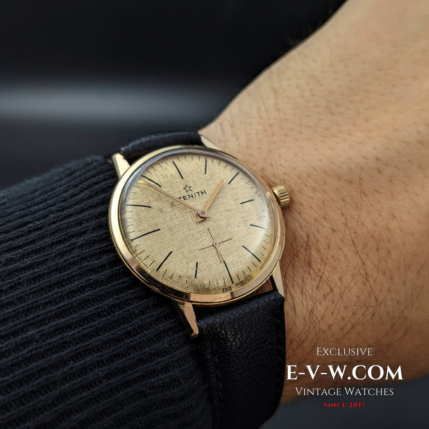 Zenith Unique 18k Sold Gold / Guilloche Dial / Cal 2531 / Vintage 1960s / Fully Serviced
