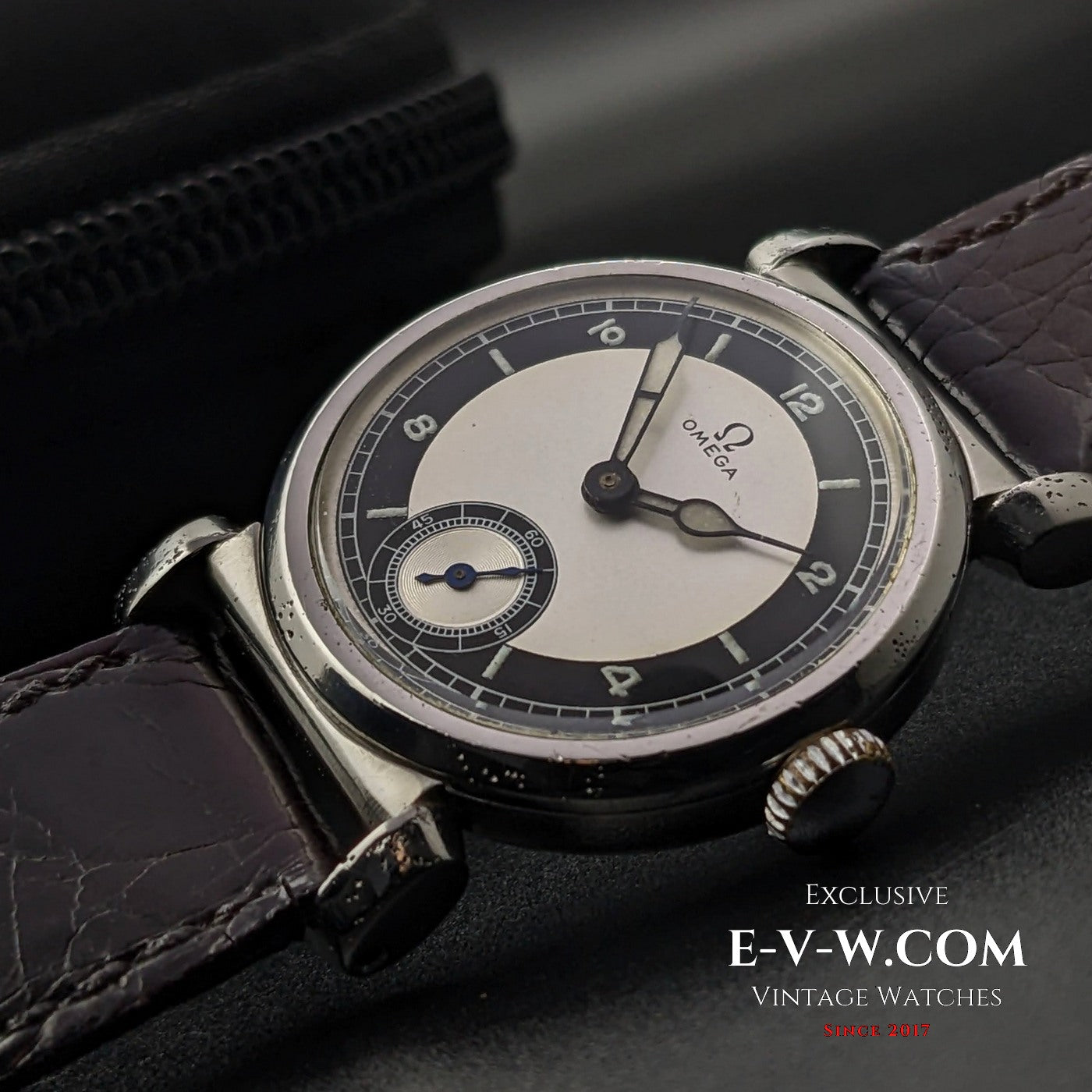 Omega Rare Vintage 1935 Scarab Art Deco / Bullseye dial / cal 26.5 SOB T2 / Fully Serviced