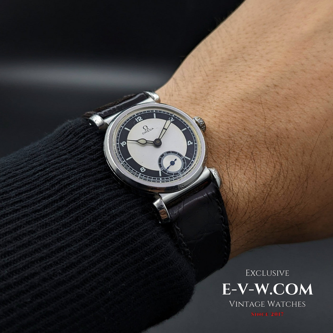 Omega Rare Vintage 1935 Scarab Art Deco / Bullseye dial / cal 26.5 SOB T2 / Fully Serviced