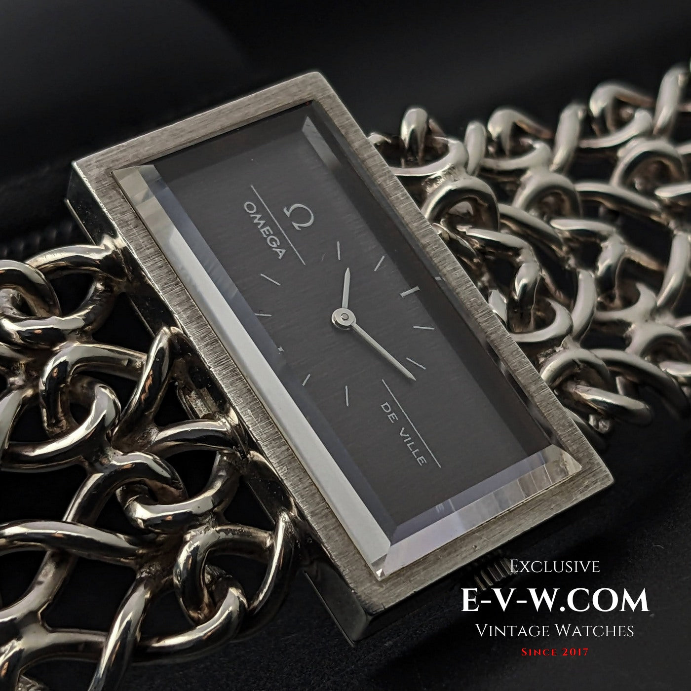 Omega De Ville Very Rare Vintage DE VILLE JEUX D'ARGENT 0,925 Silver / Sapphire Cristal / RS 711.1892