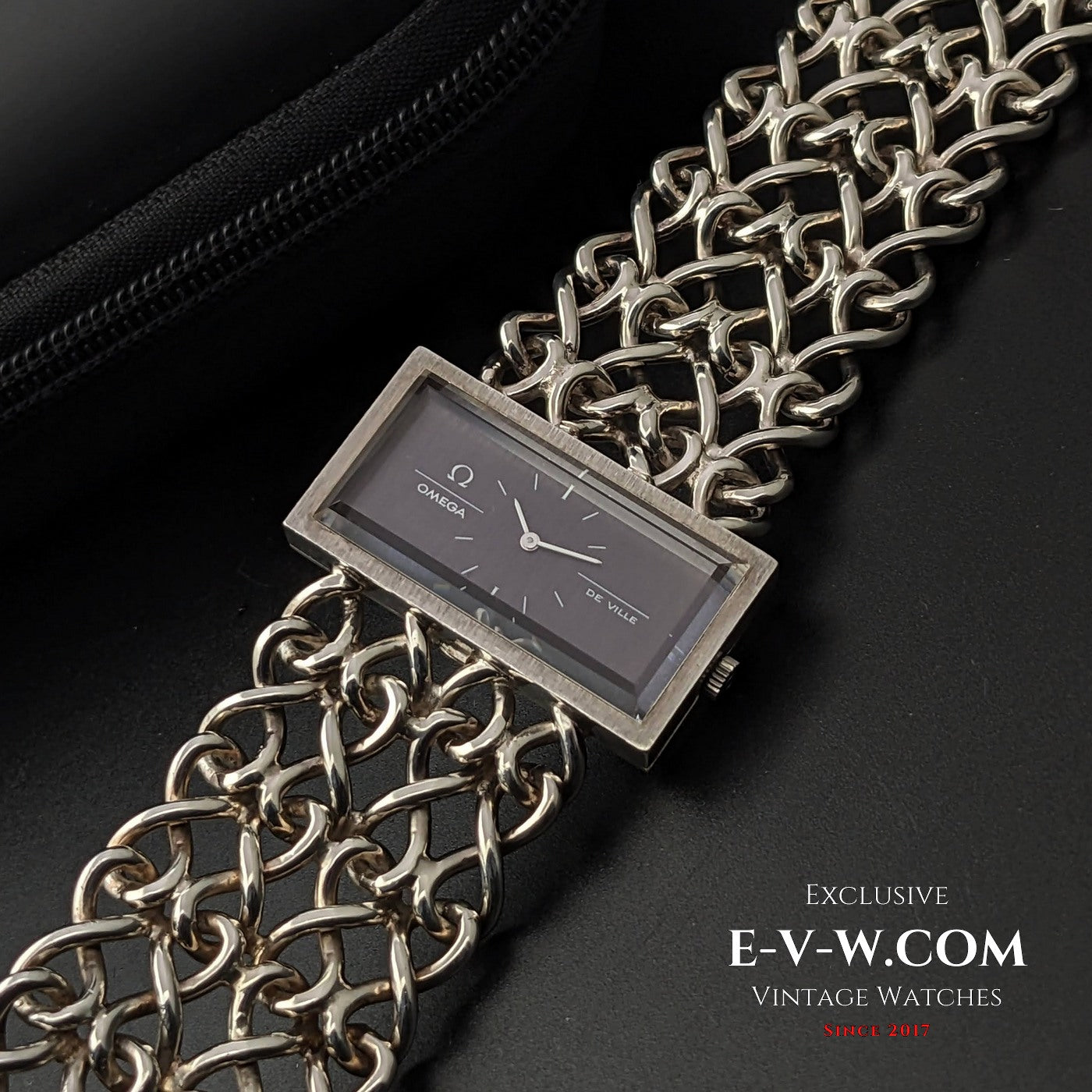 Omega De Ville Very Rare Vintage DE VILLE JEUX D'ARGENT 0,925 Silver / Sapphire Cristal / RS 711.1892