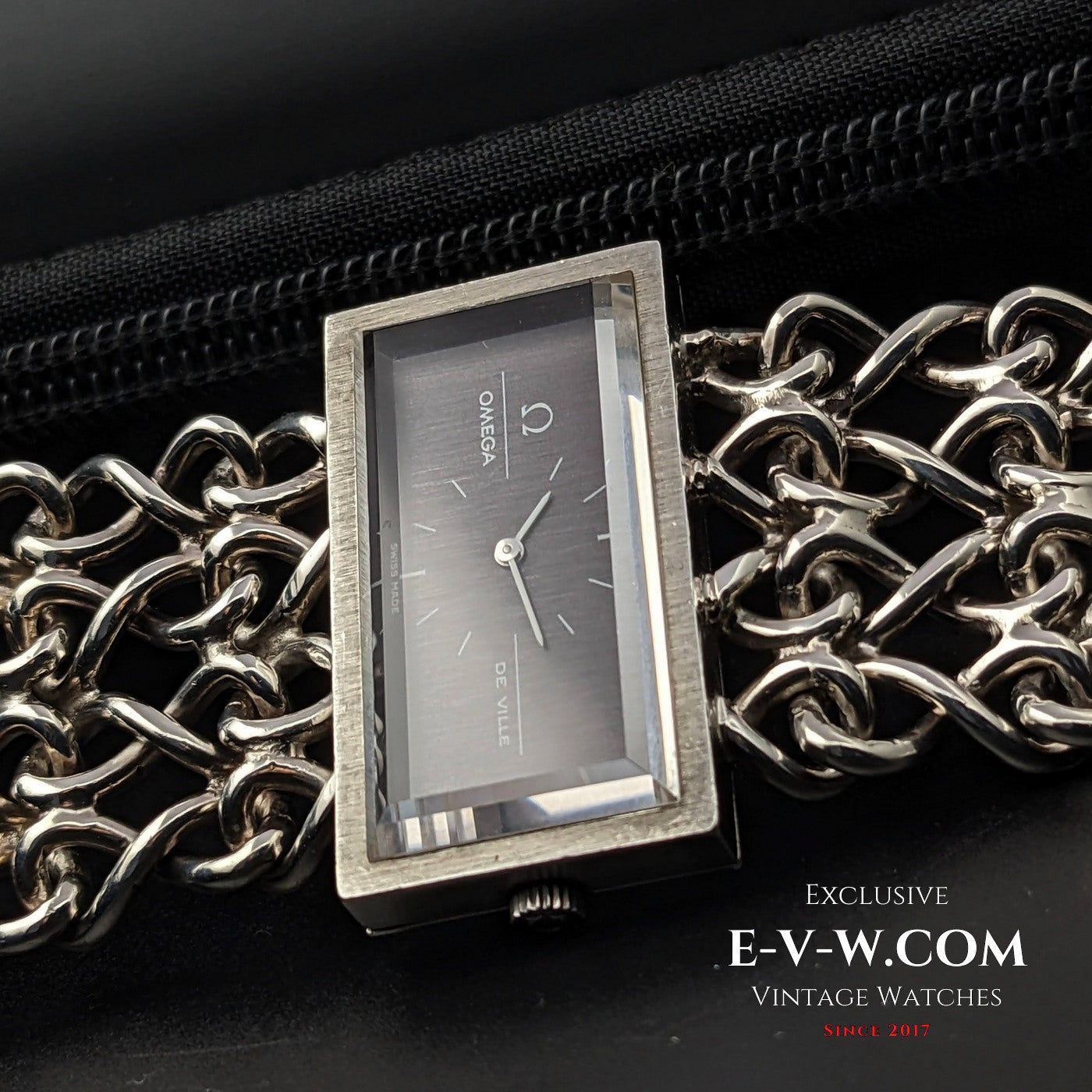 Omega De Ville Very Rare Vintage DE VILLE JEUX D'ARGENT 0,925 Silver / Sapphire Cristal / RS 711.1892