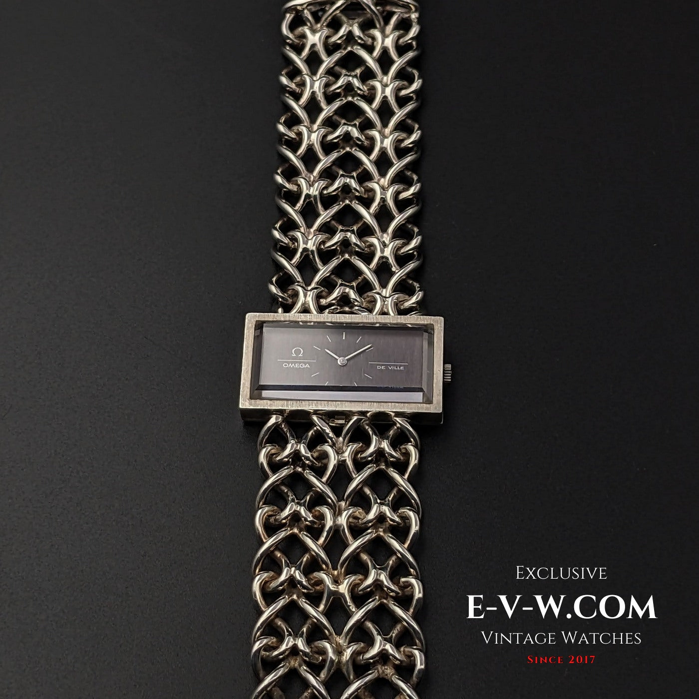 Omega De Ville Very Rare Vintage DE VILLE JEUX D'ARGENT 0,925 Silver / Sapphire Cristal / RS 711.1892