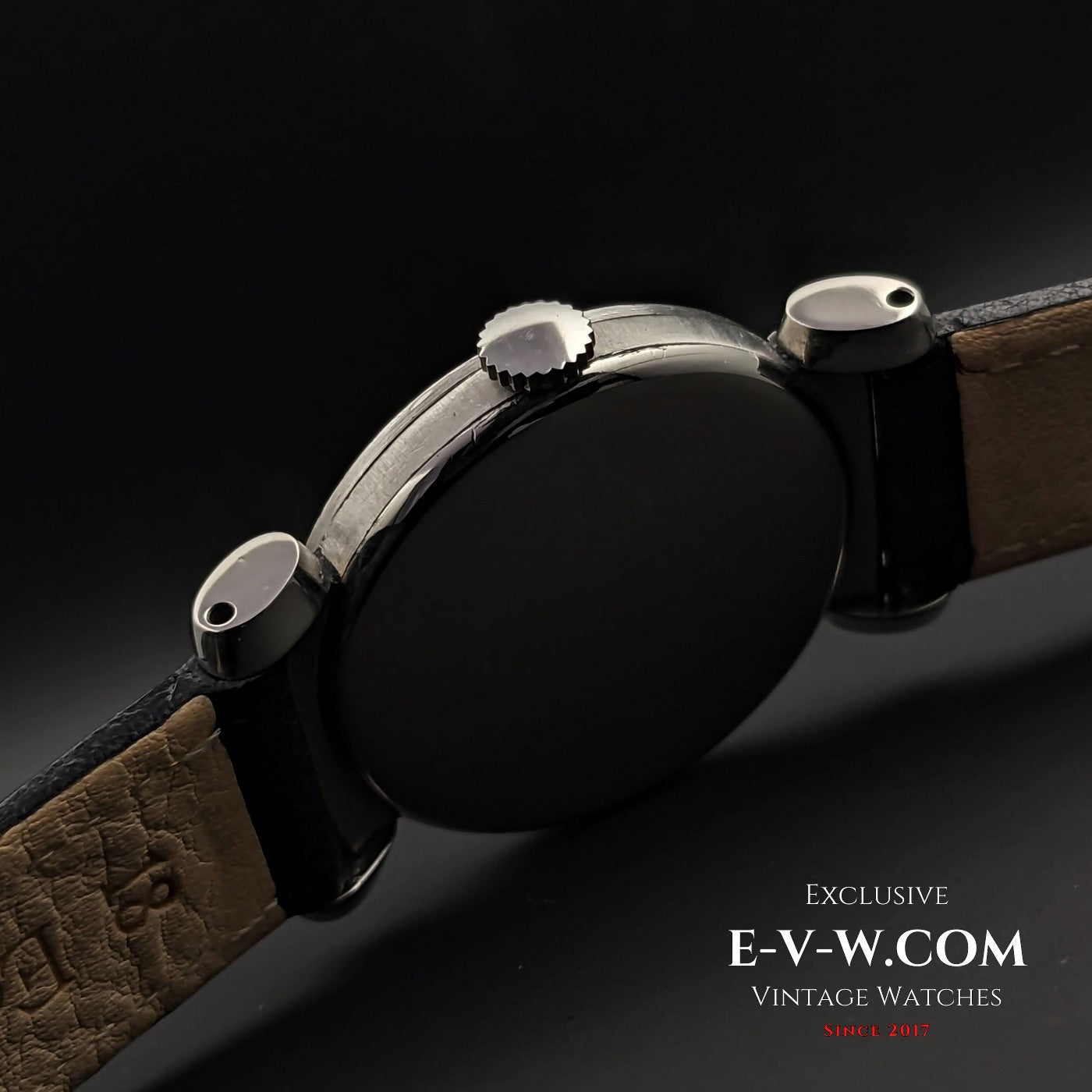 Omega Rare Vintage 1935 Scarab Art Deco / Black dial / cal 26.5 SOB T2 / Fully Serviced