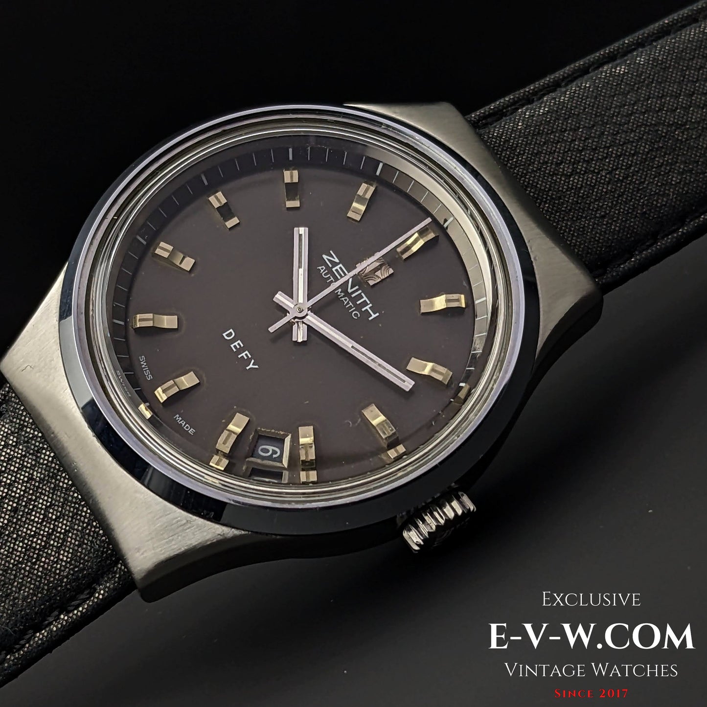 Rare Zenith DEFY Automatic Pat 493877 / Jumbo 38mm / Vintage 1970s / Cal.2572.PC / Ref.010210380 / Fully Serviced