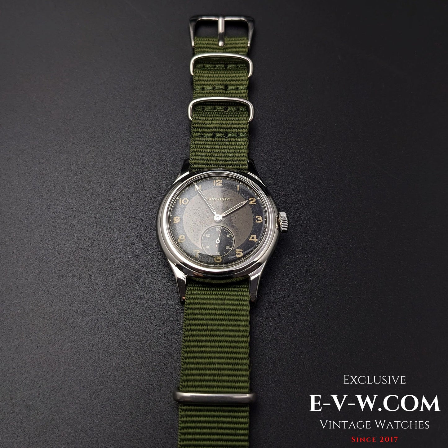 Reloj Longines WWII Bull's Eye Vintage 1944 Type como calibre 23.M de la RAF / Archivos Longines