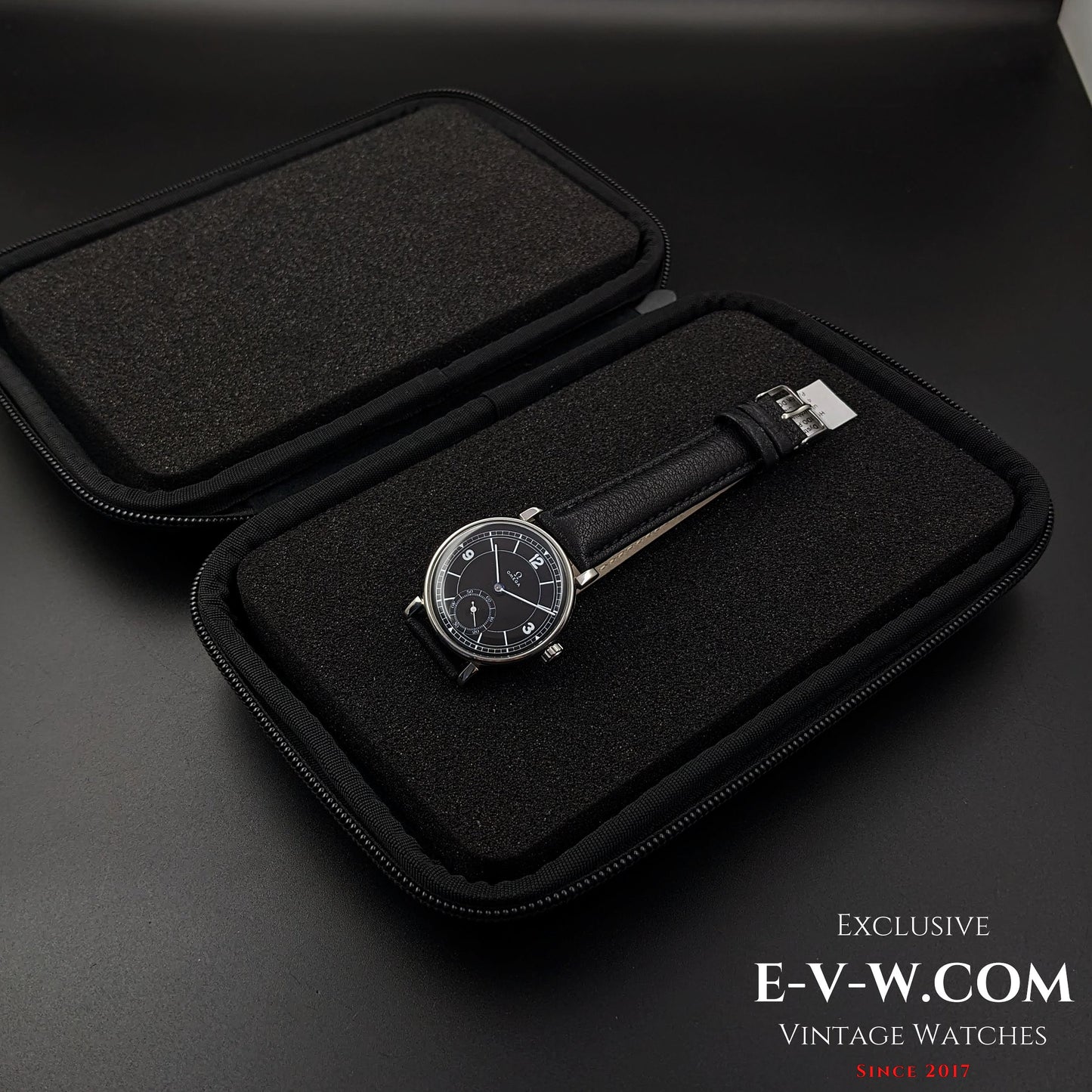 Omega Rare / Cal. 26.5 SOB T2 /Art Deco / Black Sector Dial / Vintage 1935