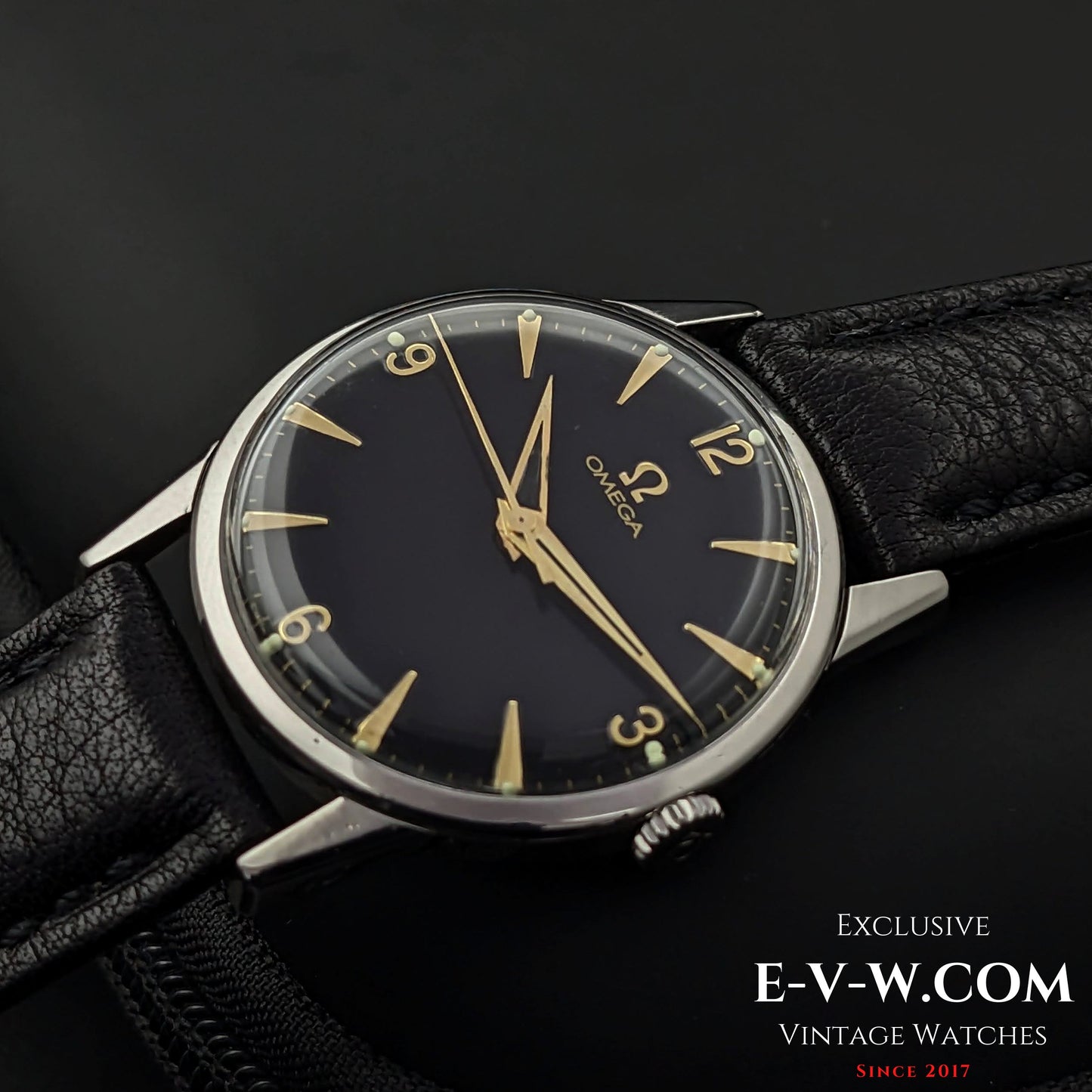 Omega Black Dial / Ref 14714 / cal. 285 (30T2 Family ) / Vintage 1959