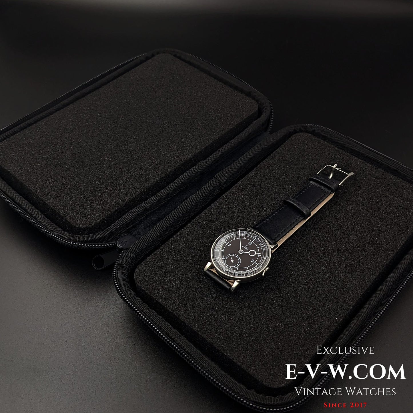 Omega Black Sector Dial / Pontifex Hands / cal.26.5 / Vintage 1935