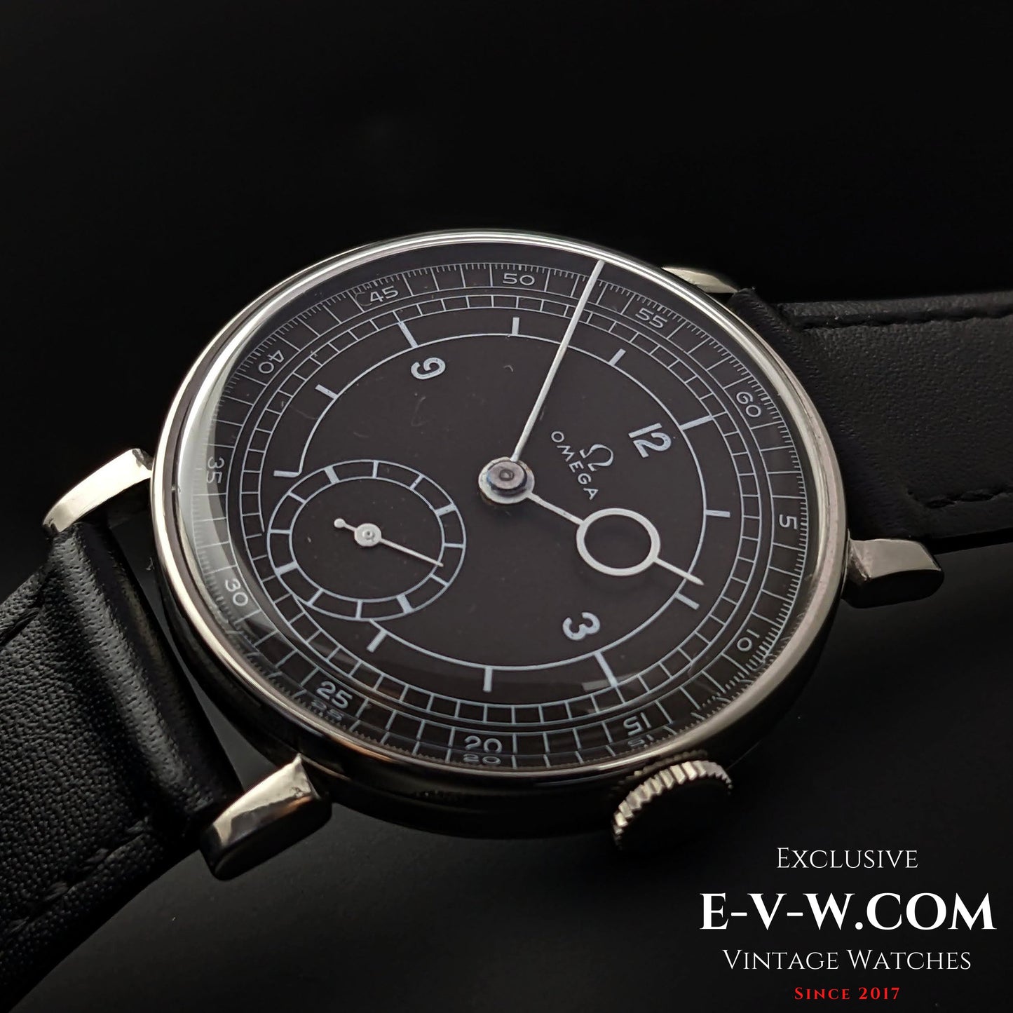 Omega Black Sector Dial / Pontifex Hands / cal.26.5 / Vintage 1935