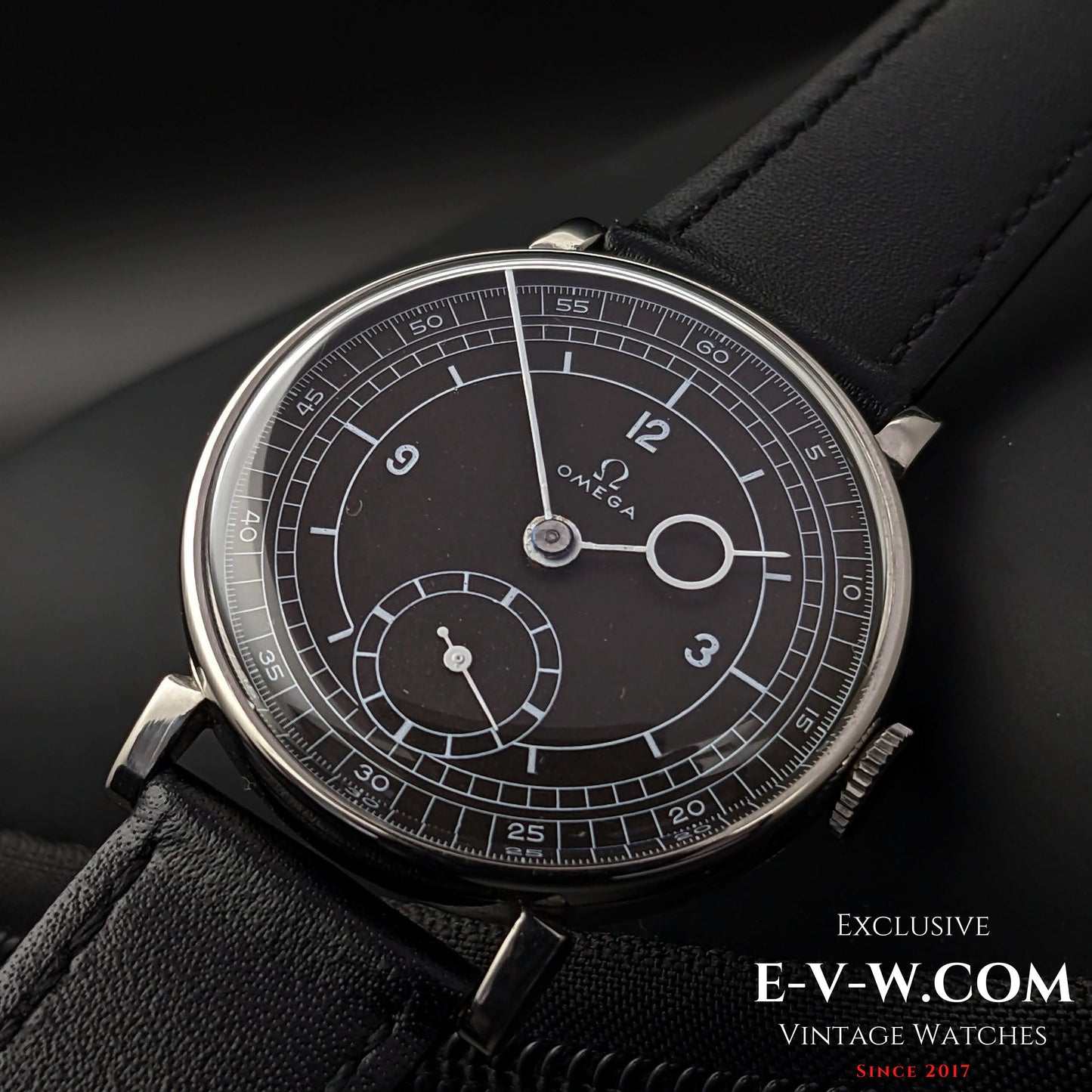 Omega Black Sector Dial  / Pontifex Hands / cal.26.5 / Vintage 1935