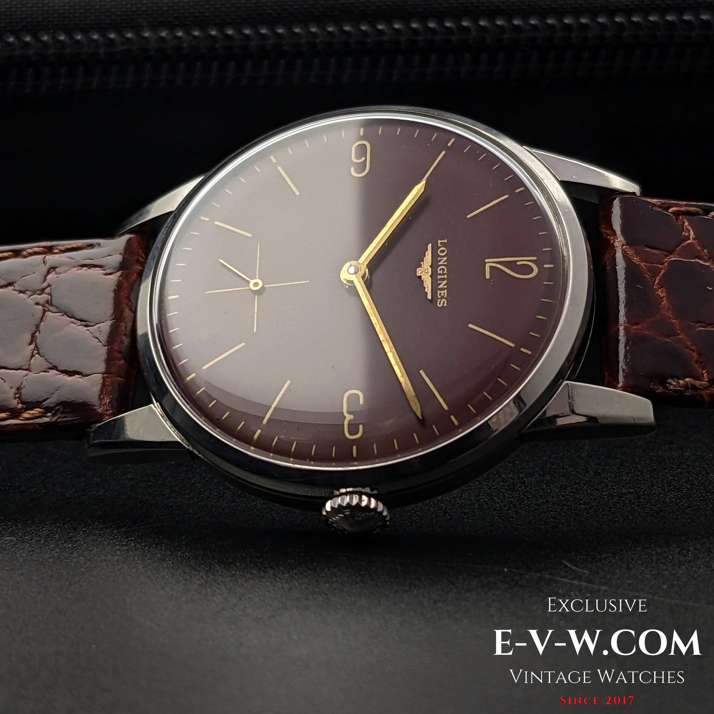 Longines Calatrava Classic / Red Dial  / cal. 30L / Vintage 1961