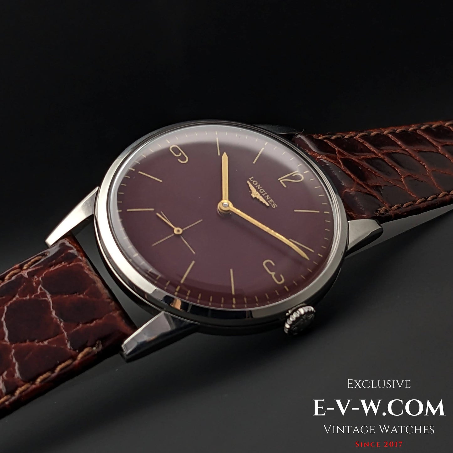 Longines Calatrava Classic / Red Dial  / cal. 30L / Vintage 1961