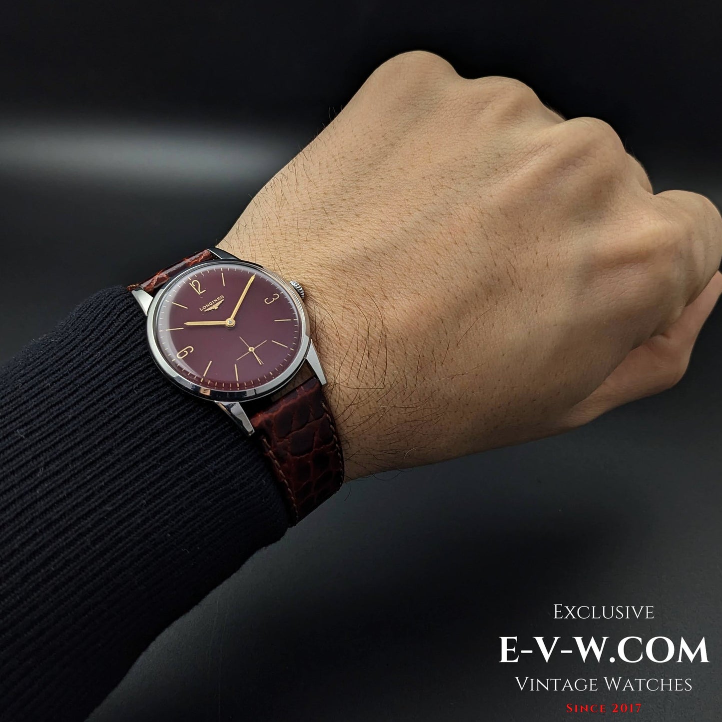 Longines Calatrava Classic / Red Dial  / cal. 30L / Vintage 1961