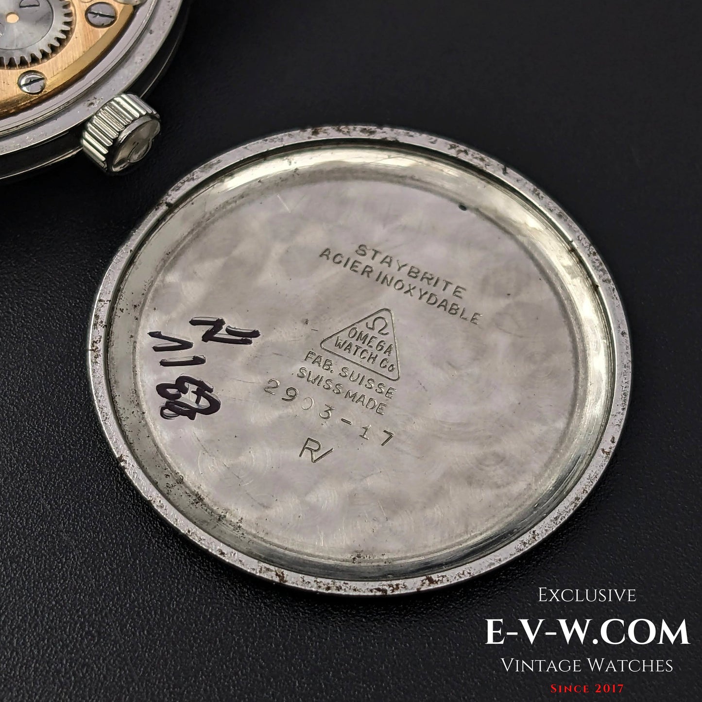 Omega Geneve Crosshair Dial / Ref 2903-17 /cal 268 (30T2 Familly) / Vintage 1961