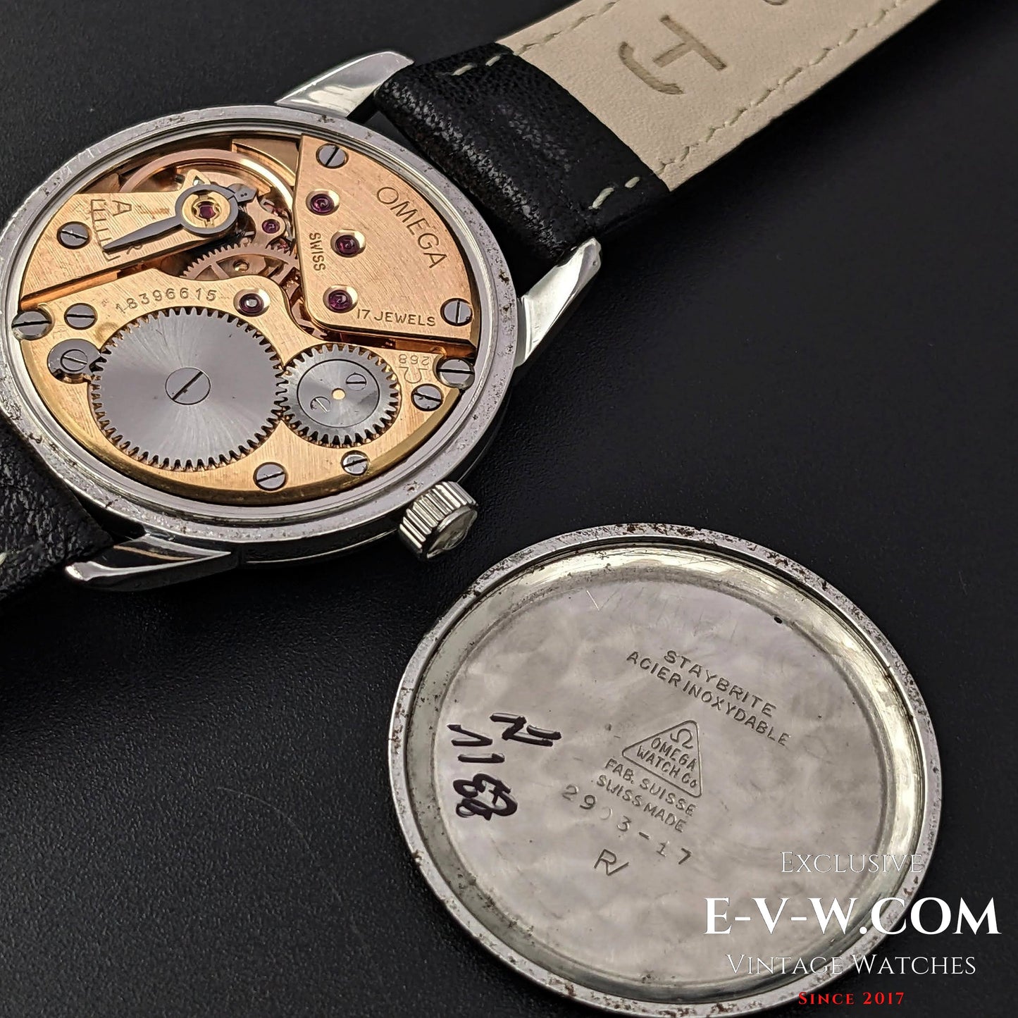 Omega Geneve Crosshair Dial / Ref 2903-17 /cal 268 (30T2 Familly) / Vintage 1961