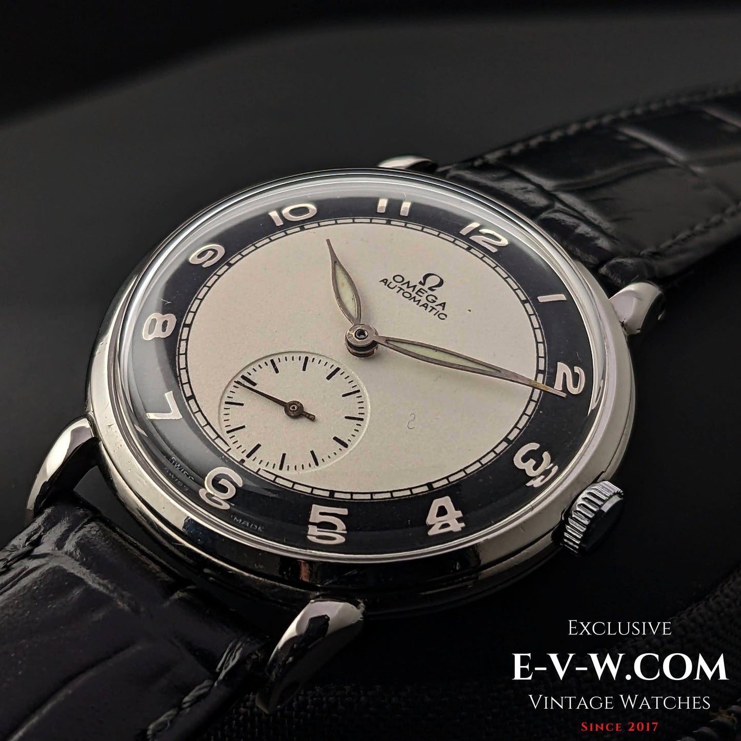 Vintage 1947 Omega Bull's Eye Dial Automatic Bumper / Ref 2398-1 / cal.332 /